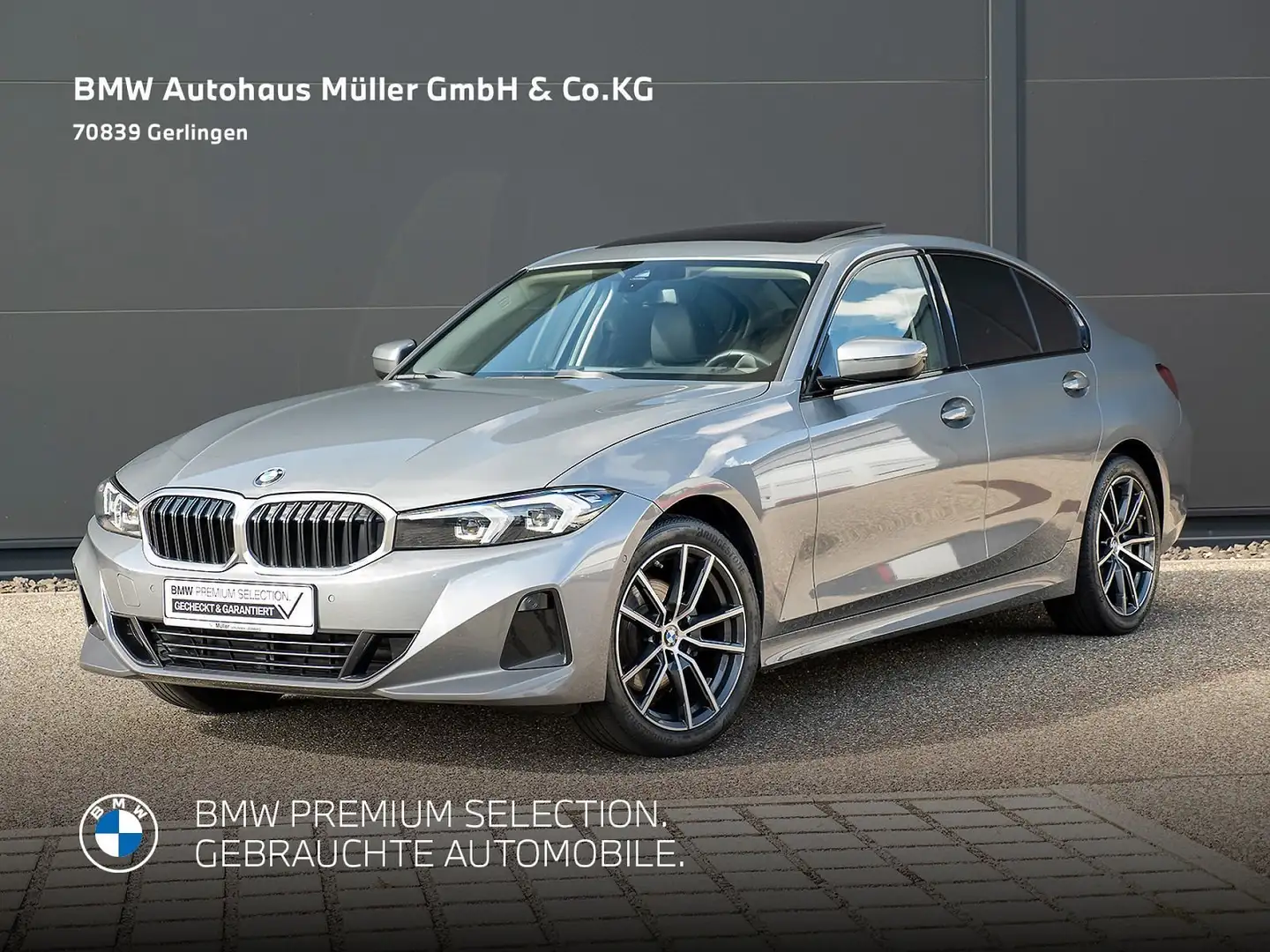 BMW 320 d Automatik AHK GSD Navi Kamera HUD DAB 1VB Gris - 2