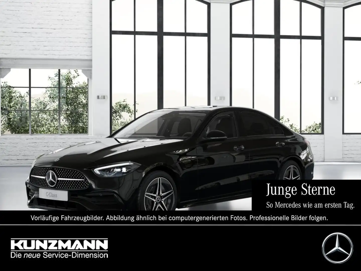 Mercedes-Benz C 220 d AMG Night MBUX Navi Schiebedach Memory Schwarz - 1