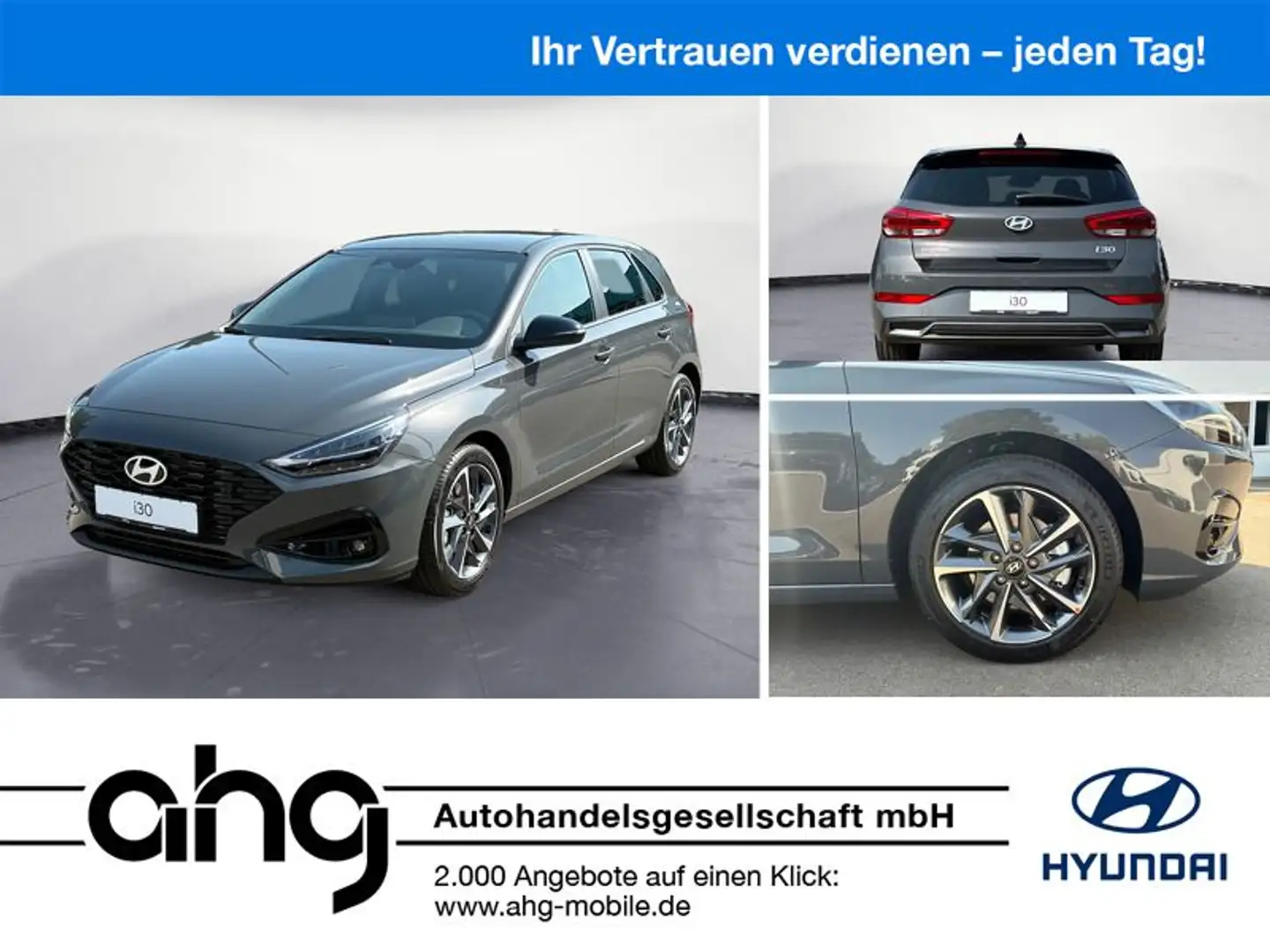 Hyundai i30 1.5 T-GDI Hybrid Advantage Tuttlingen Hyunda Grijs - 1