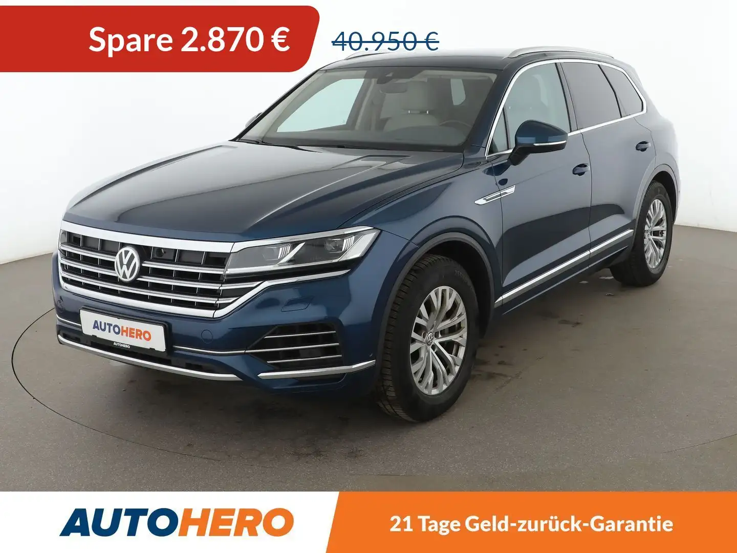 Volkswagen Touareg 3.0 V6 TDI Elegance 4Motion Aut.*APP*LED*ACC* Blau - 1