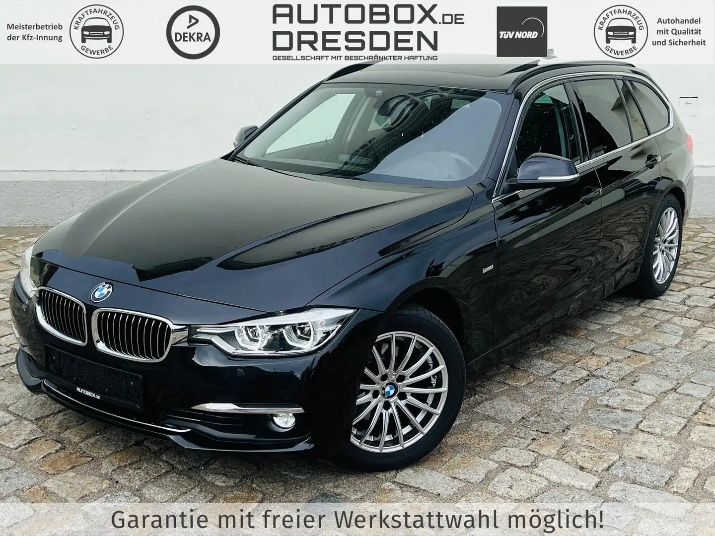 BMW 320 d Touring Luxury Line +LED+LEDER+NAVI+PANO+ Schwarz - 1