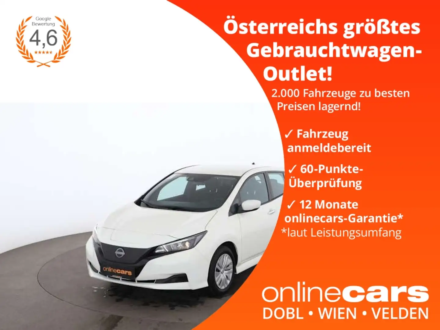 Nissan Leaf ZE1 39kWh Aut KLIMA-AUTOMATIK TEMPOMAT Weiß - 1
