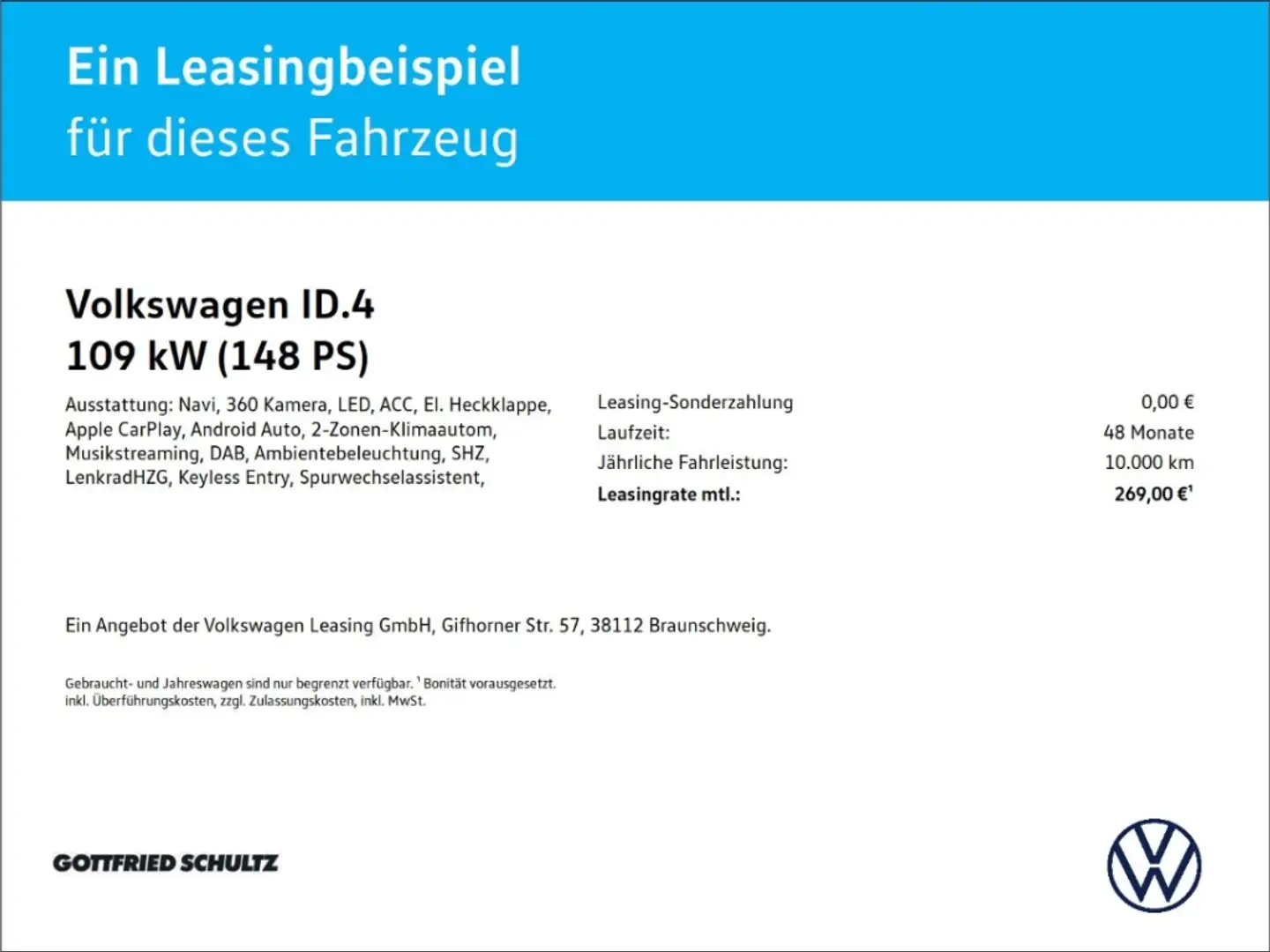 Volkswagen ID.4 PURE 52kWh CCS SITZHEIZUNG EINPARKHILFE NAVI Grau - 2