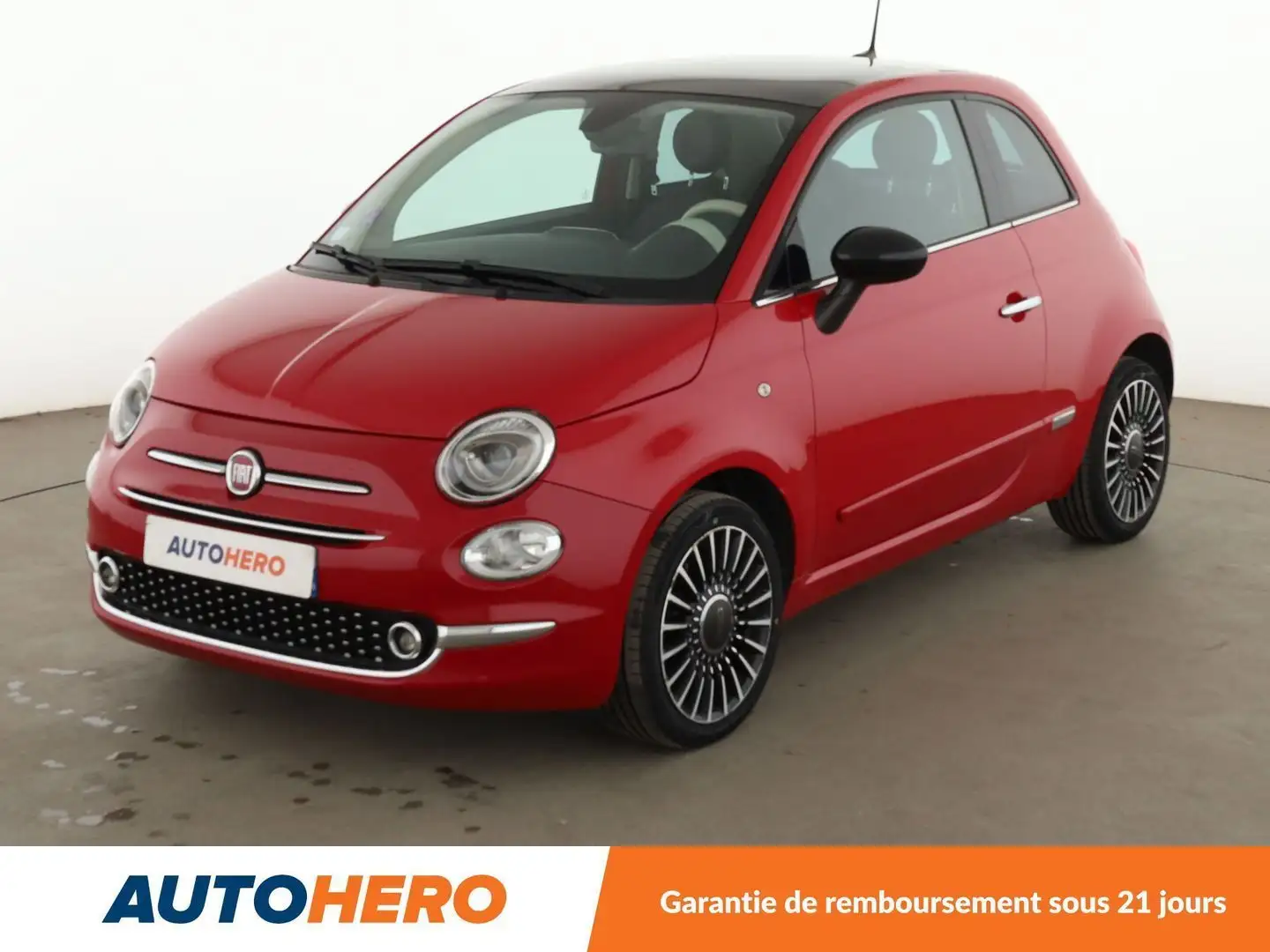 Fiat 500 1.2 Lounge Rouge - 1