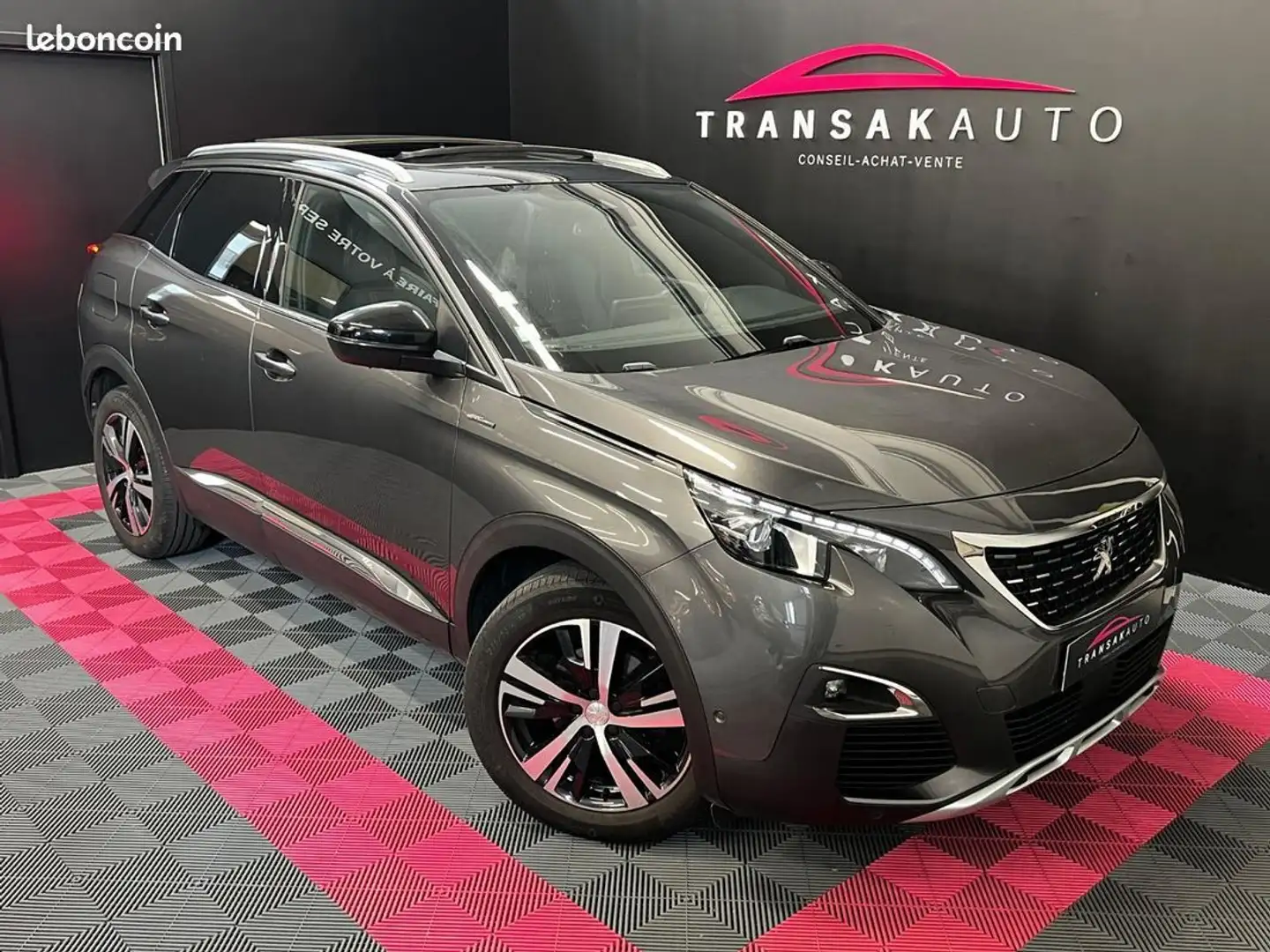 Peugeot 3008 130ch SS BVM6 GT Line TOIT OUVRANT SUIVI ENTRETIEN Gris - 1