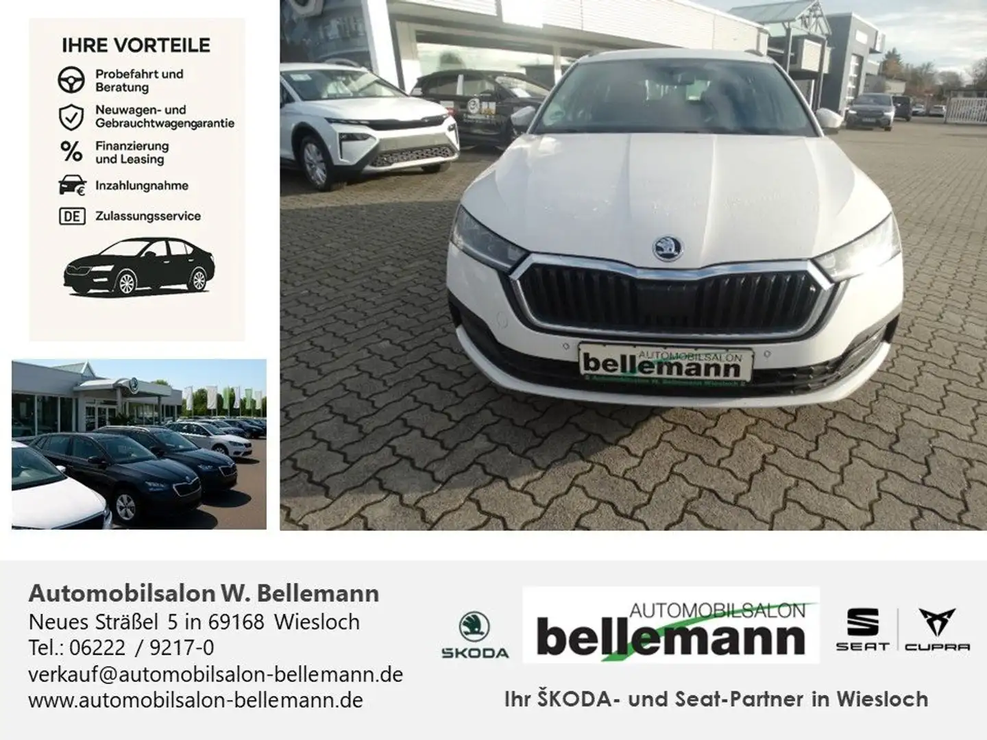 Skoda Octavia Combi Ambition 2.0 TDI DSG Weiß - 2