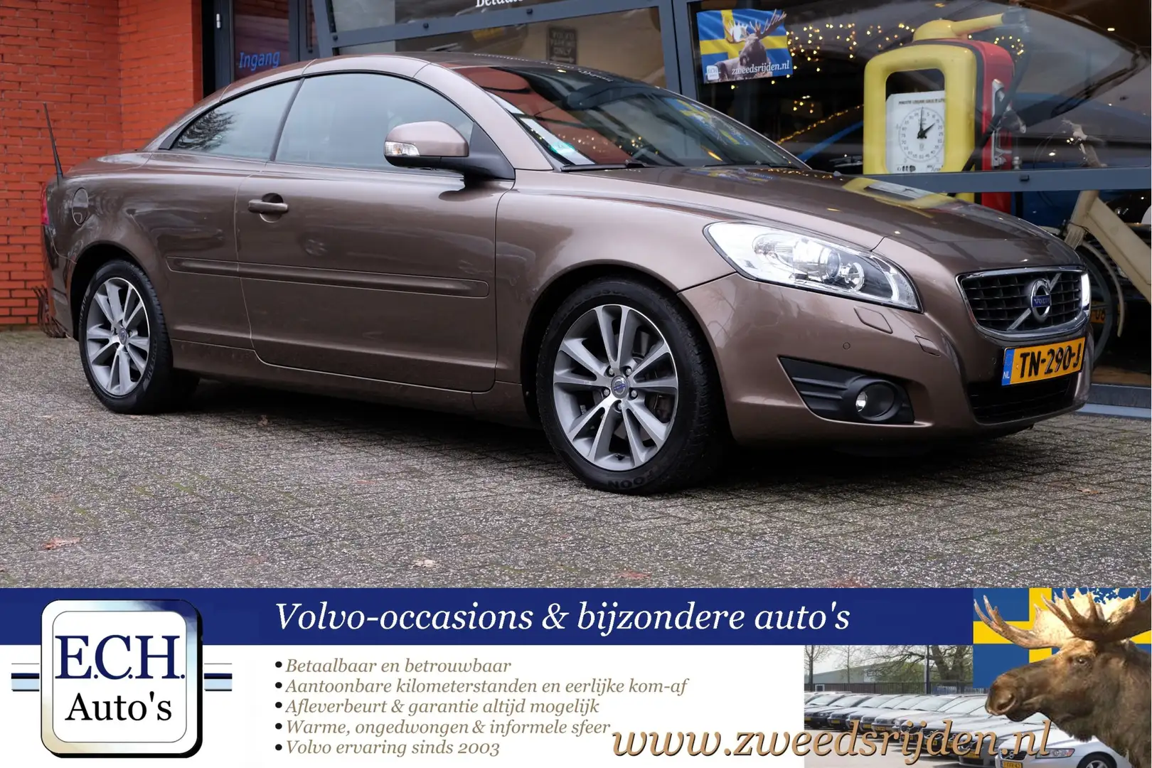 Volvo C70 Convertible 2.0 D3 150 pk Aut. 5-cilinder, Summum, Brun - 2