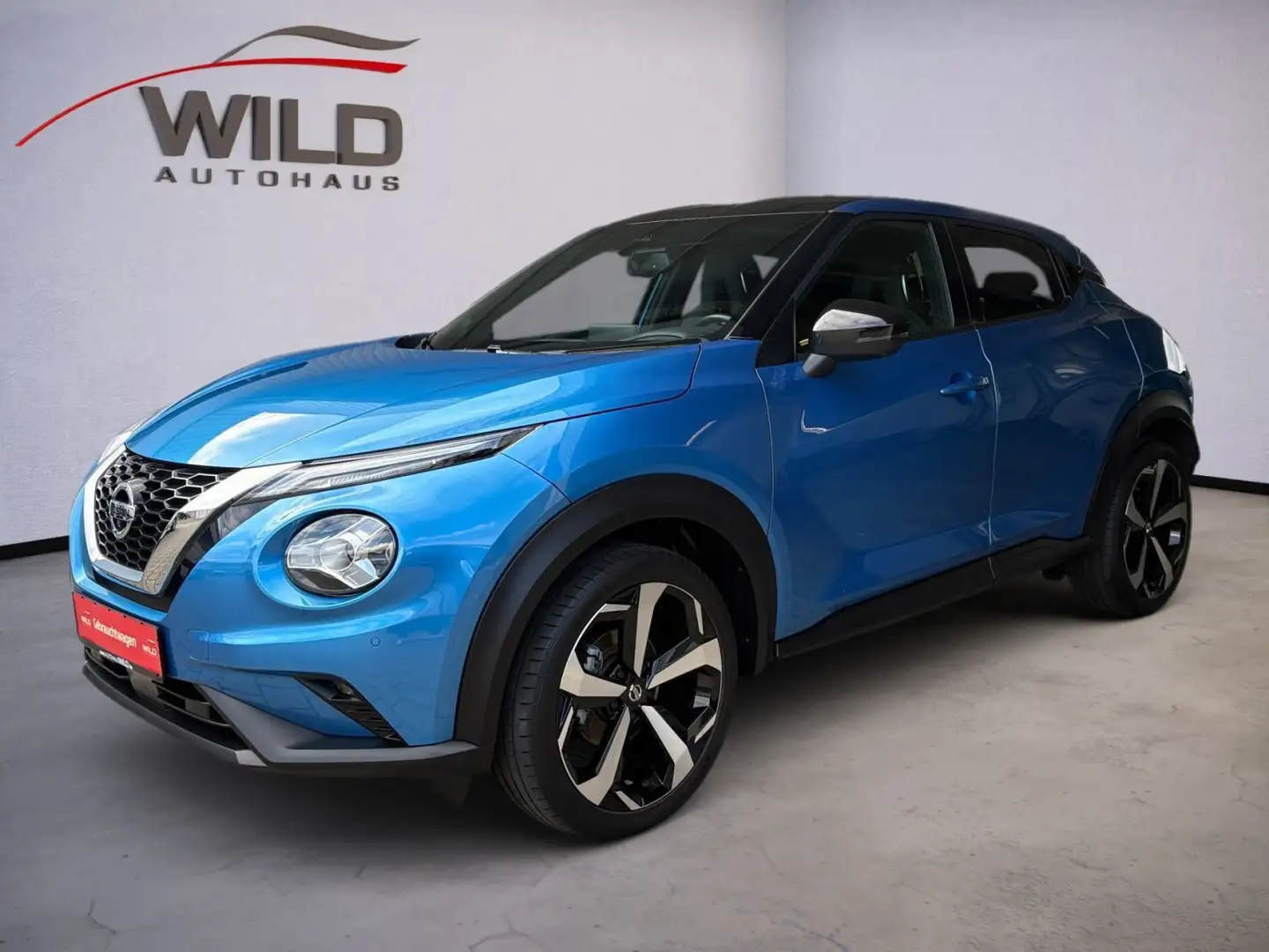 Nissan Juke 1.0 DIG-T Tekna 360°CAM SHZ BOSE Leder WKR Blau - 2