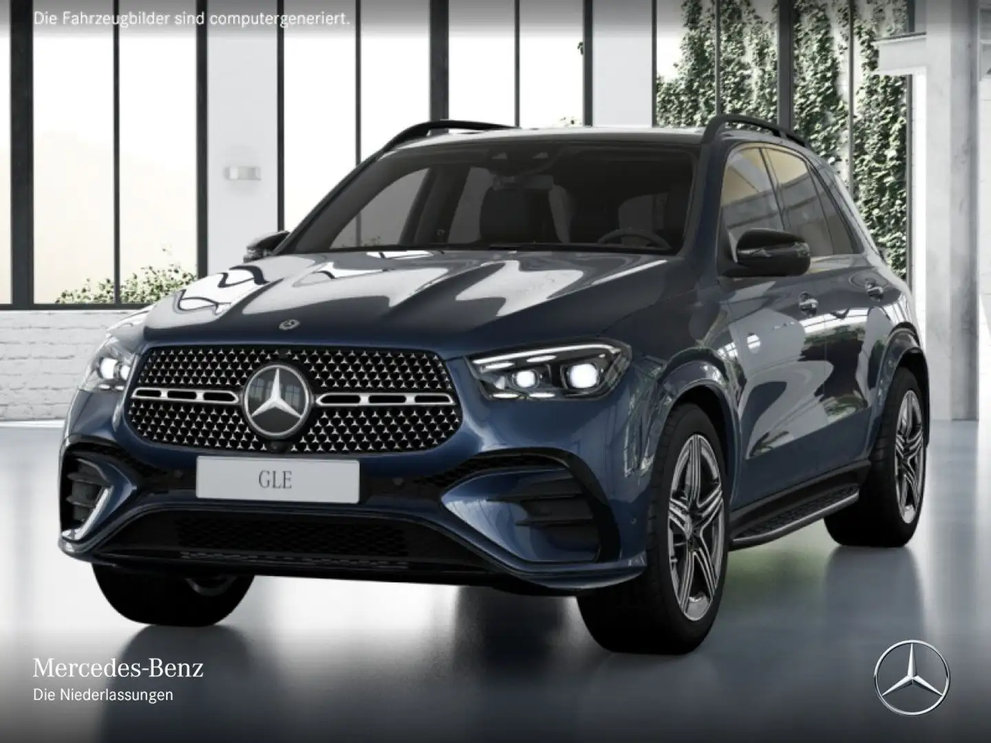 Mercedes-Benz GLE 450 4M AMG+NIGHT+PANO+360+AHK+MULTIBEAM+SPUR Blau - 2