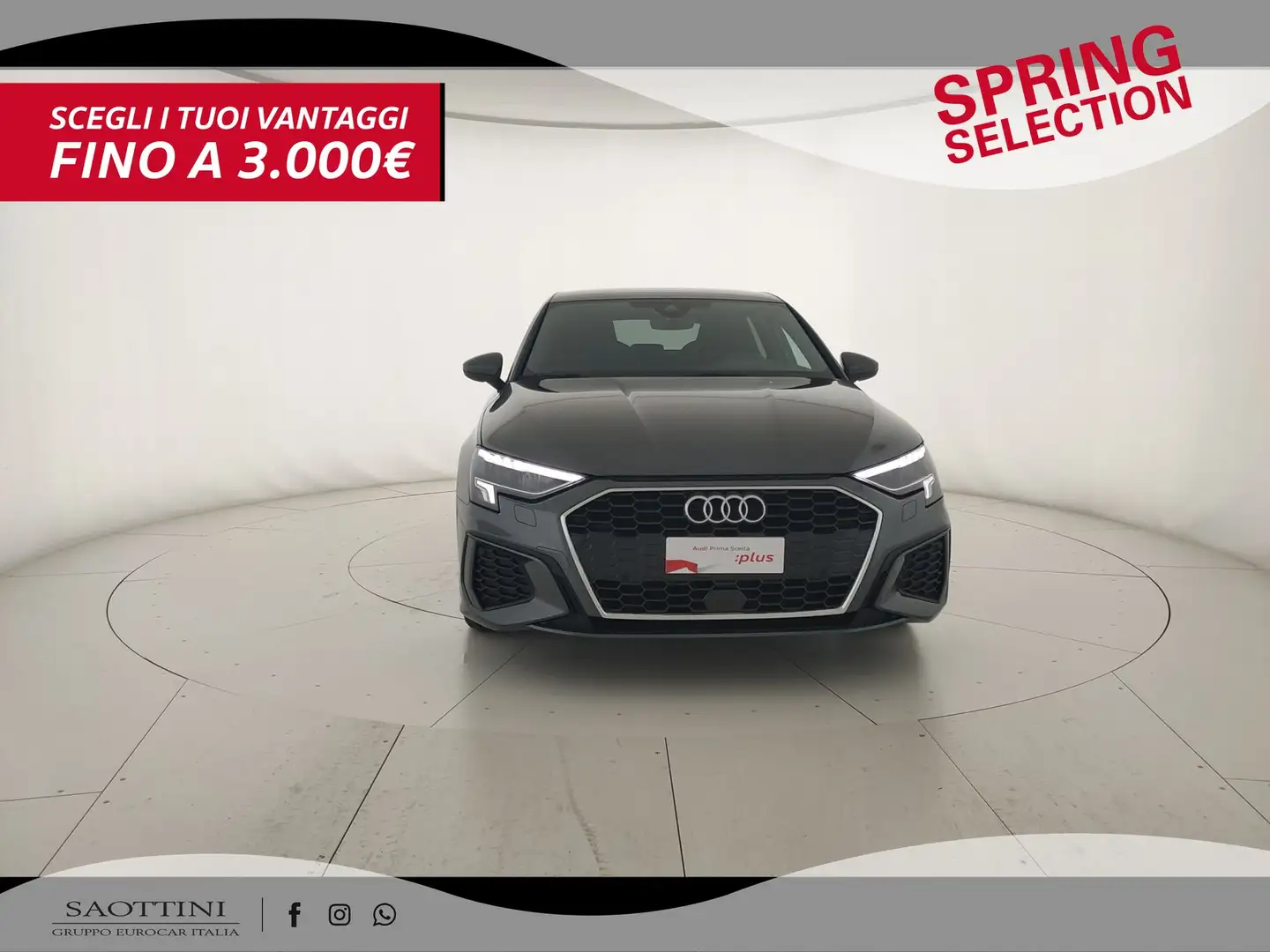 Audi A3 Sportback 35 2.0 TDI S line edition S tronic Grigio - 2