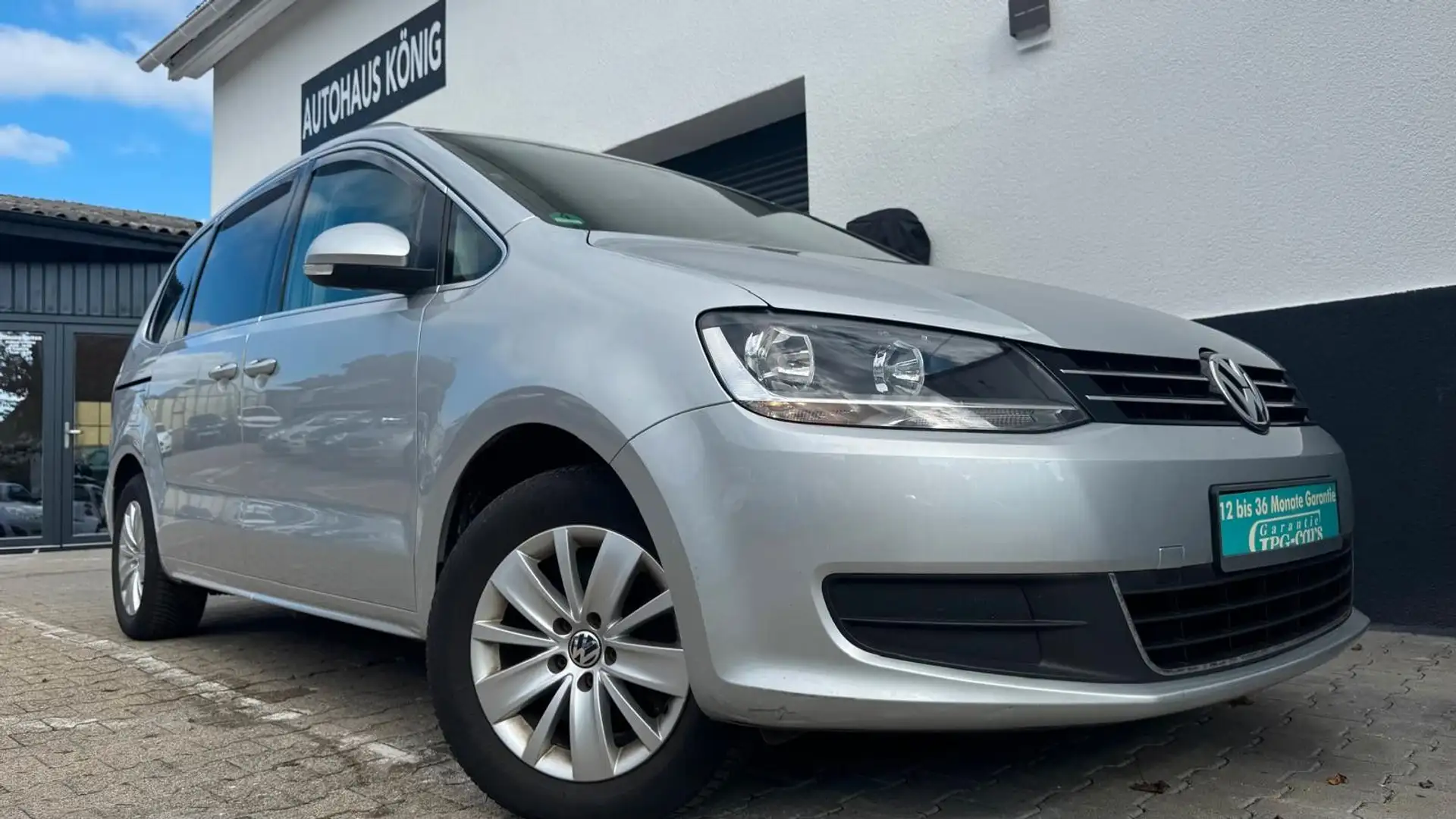 Volkswagen Sharan TDI+AUTO+NAVI+TÜV+GARANTIE+ANHÄNG+KAMERA Grau - 2