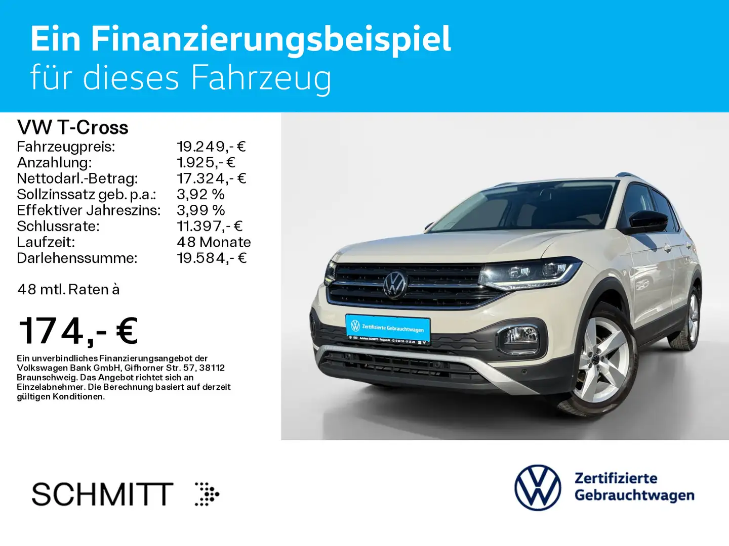 Volkswagen T-Cross 1.0 TSI STYLE*LED*DIGITAL*NAVI*PDC*SHZ*1 Gris - 2