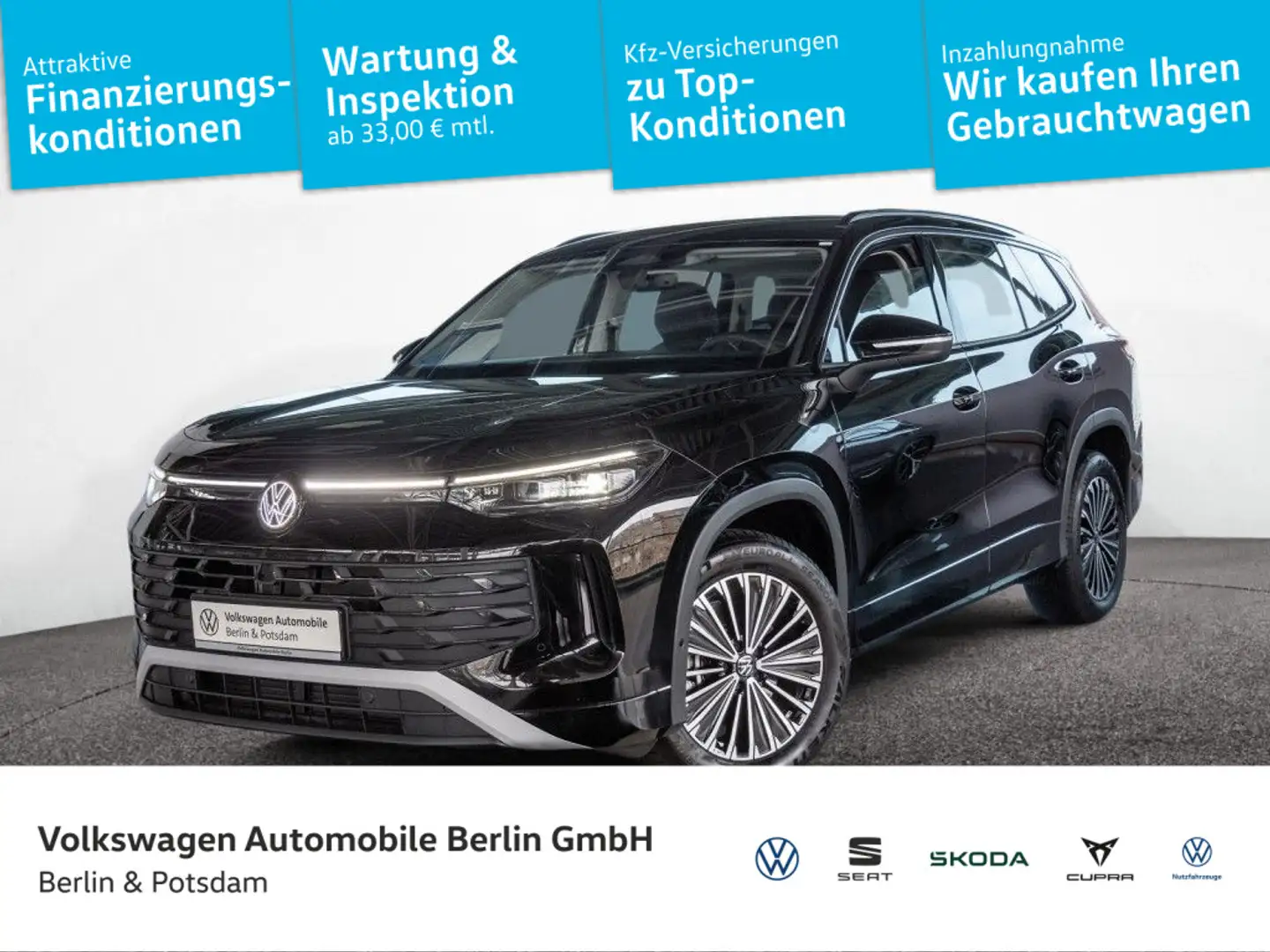Volkswagen Tayron 1.5 eTSI Life 5J-Garantie AHK Kamera LED Schwarz - 1