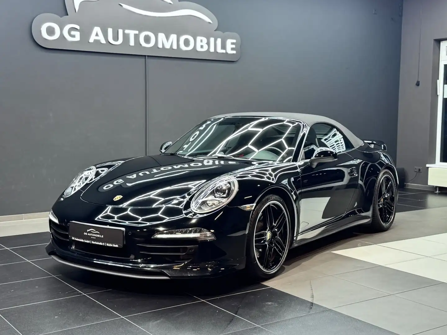 Porsche 991 911 Carrera 4 S Cabrio*CHRONO*SAGA*SCHALE*BOSE Noir - 1