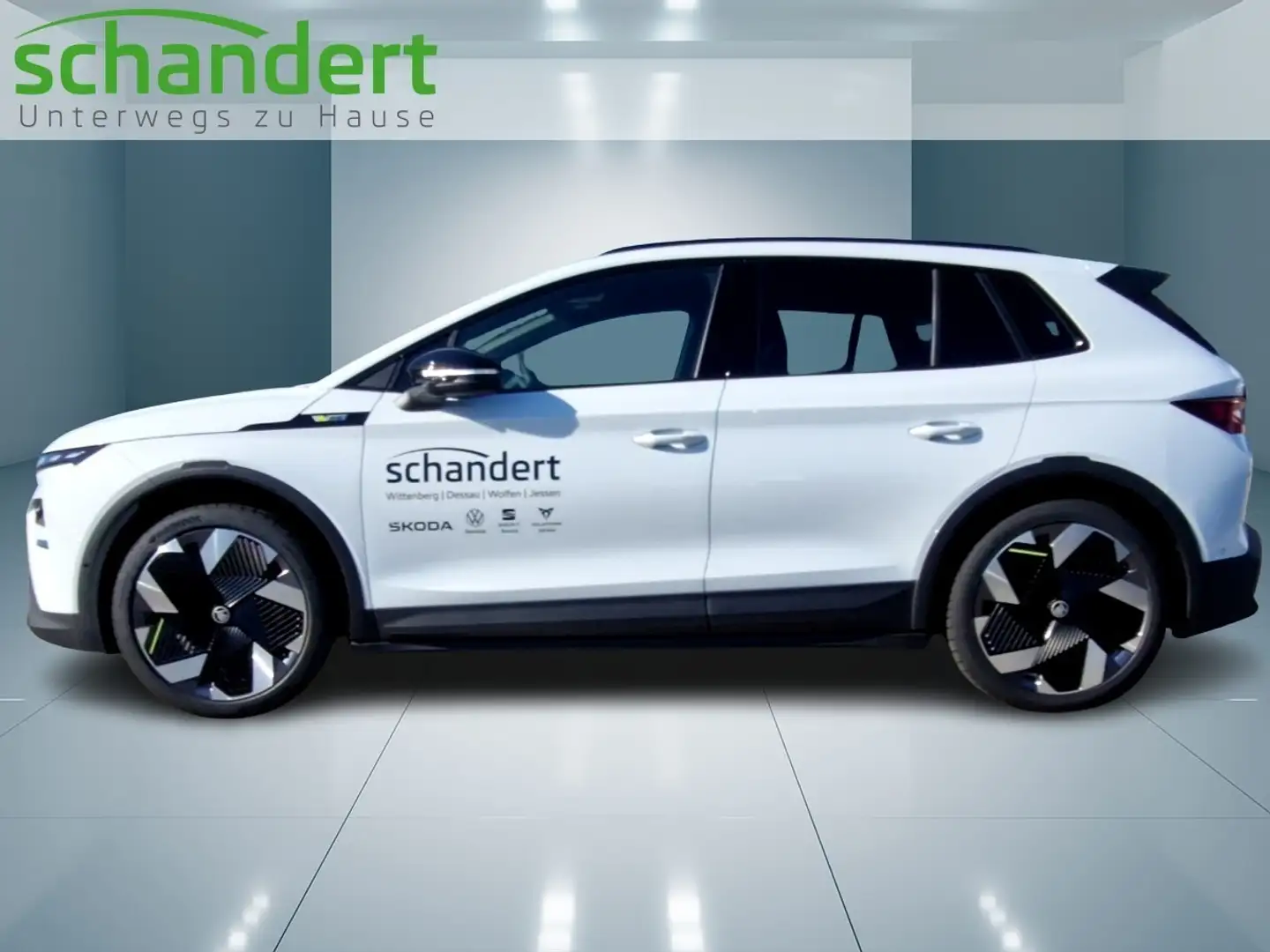 Skoda Elroq 85 RS Matrix Navi AHK Sitzhzg Klimaautoma Weiß - 2