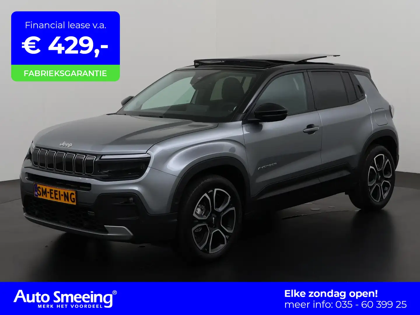 Jeep Avenger 1.2 e-Hybrid Summit DCS Automaat | Schuifdak | Ele Gris - 1