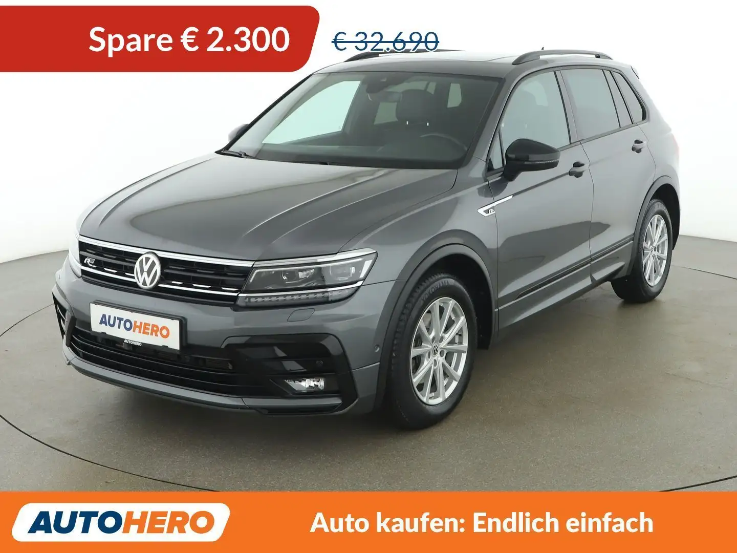 Volkswagen Tiguan 2.0 TDI R-Line 4Motion BMT Grau - 1