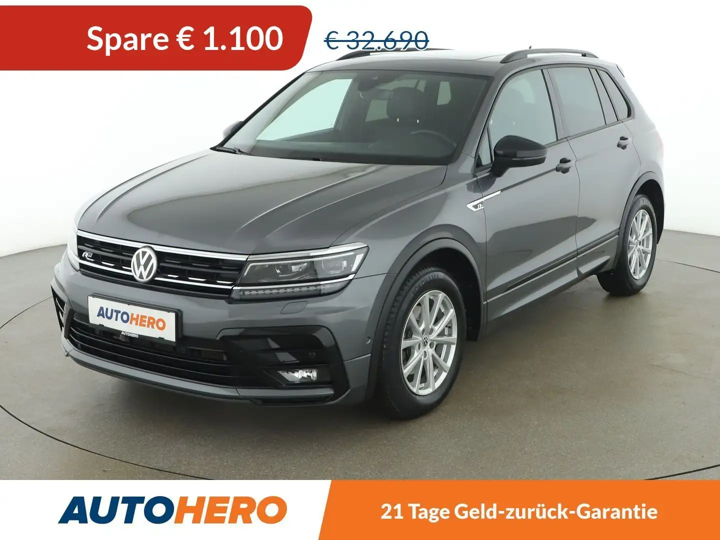 Volkswagen Tiguan 2.0 TDI R-Line 4Motion BMT Grau - 1