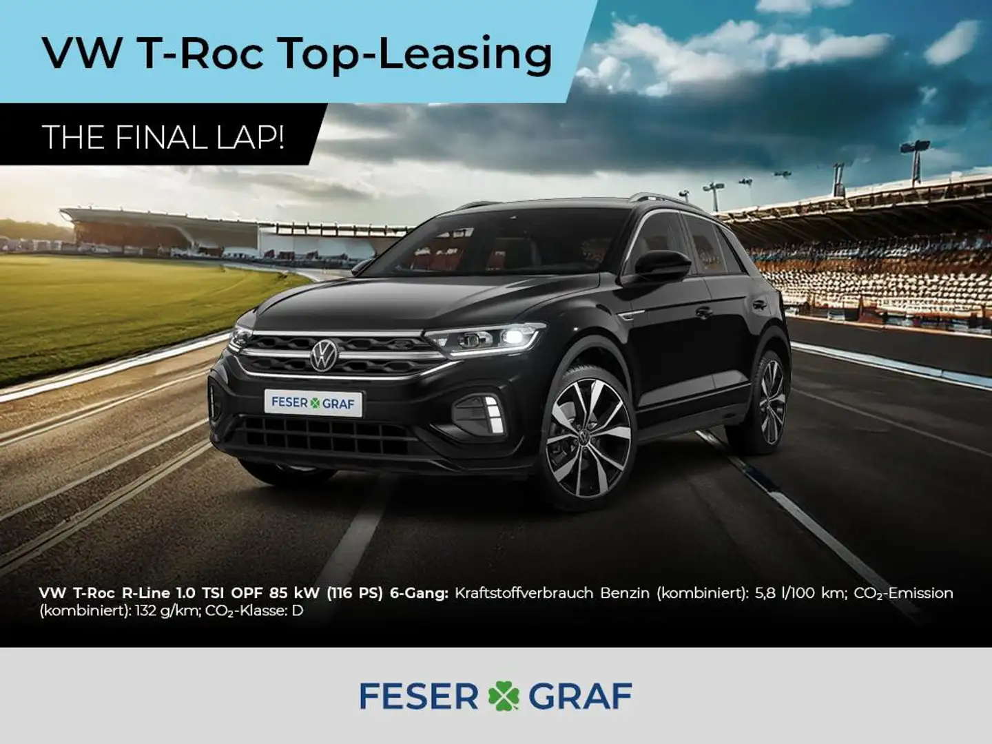 Volkswagen T-Roc Cabriolet R-Line 1.5 l TSI OPF 110 kW (150 PS) 7-G Blanco - 2
