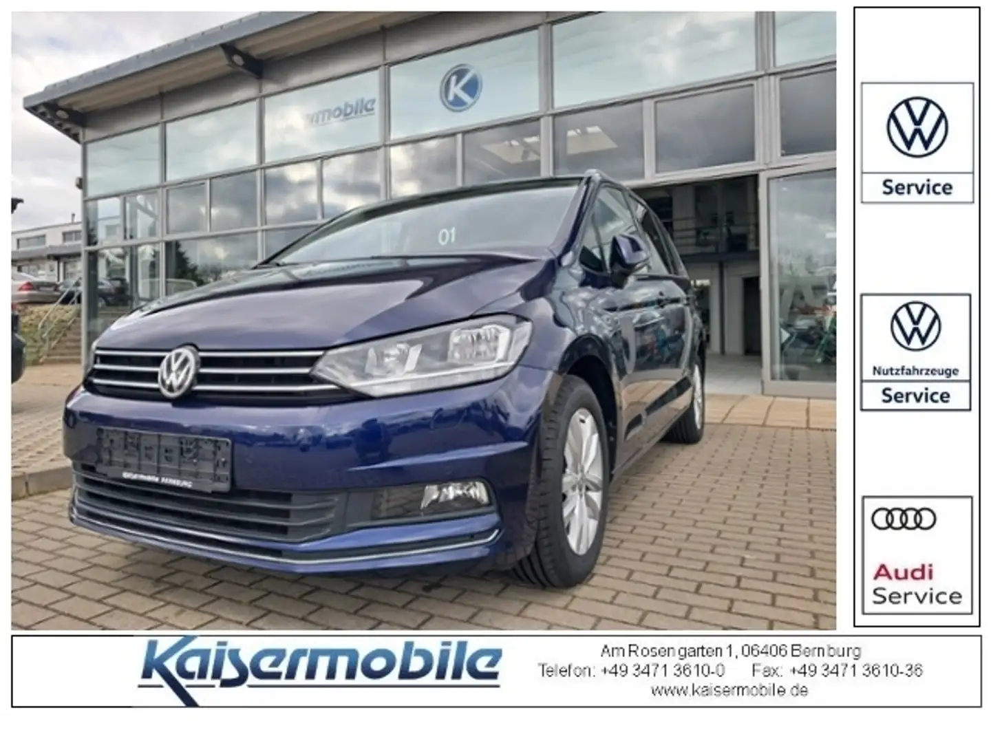Volkswagen Touran 1.2 TSI Sound BMT/Start-Stopp KLIMA NAVI ALU Blau - 1