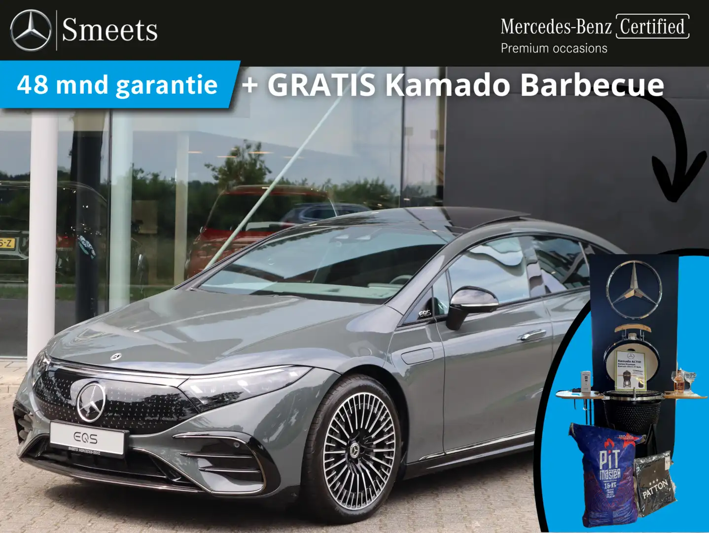Mercedes-Benz EQS 450+ Exclusive Line 118 kWh Nieuwe auto ! Серый - 1