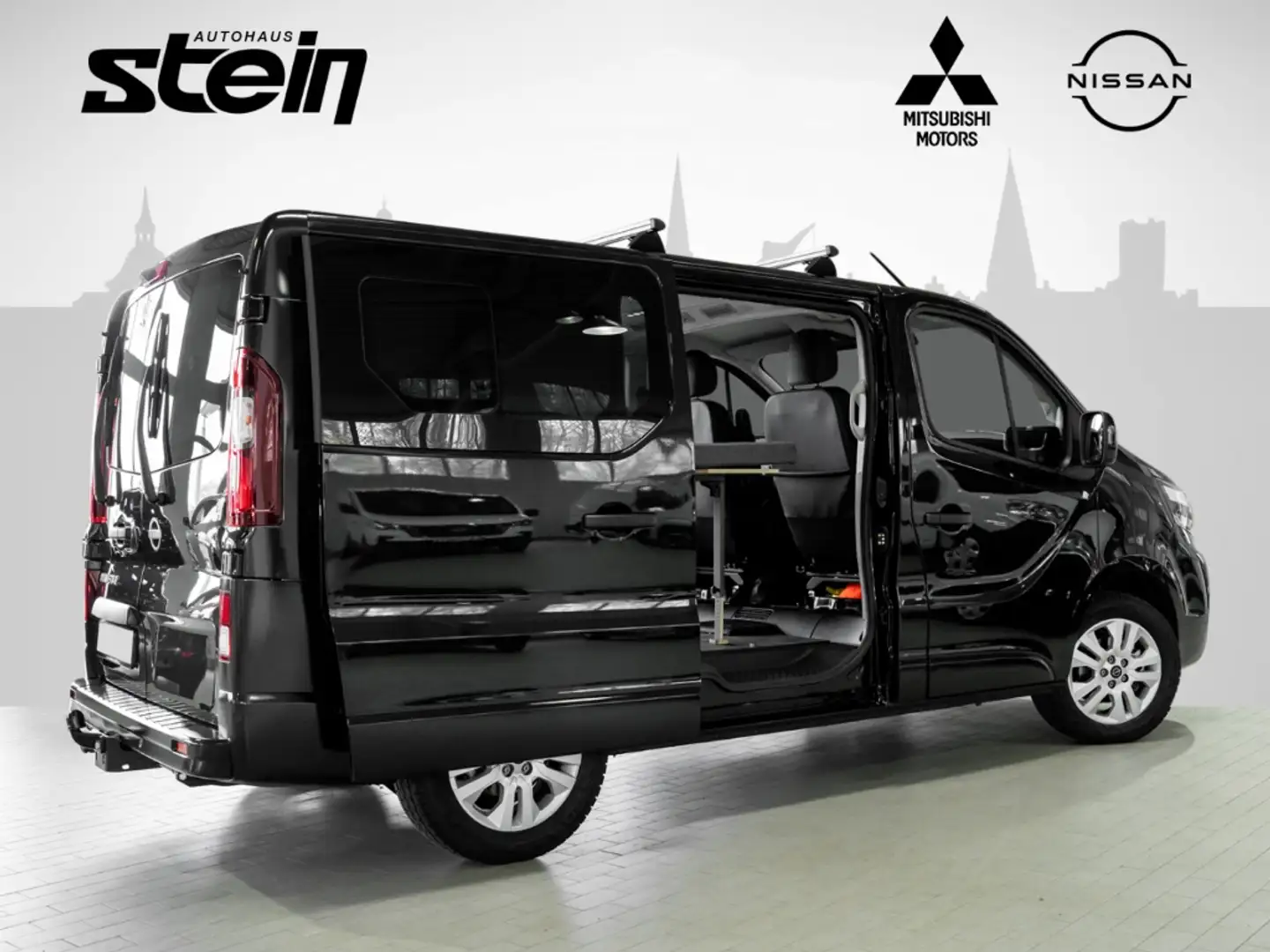 Nissan Primastar Kombi Tekna mit Schlafsystem + Drehsitze + AHK + Schwarz - 2