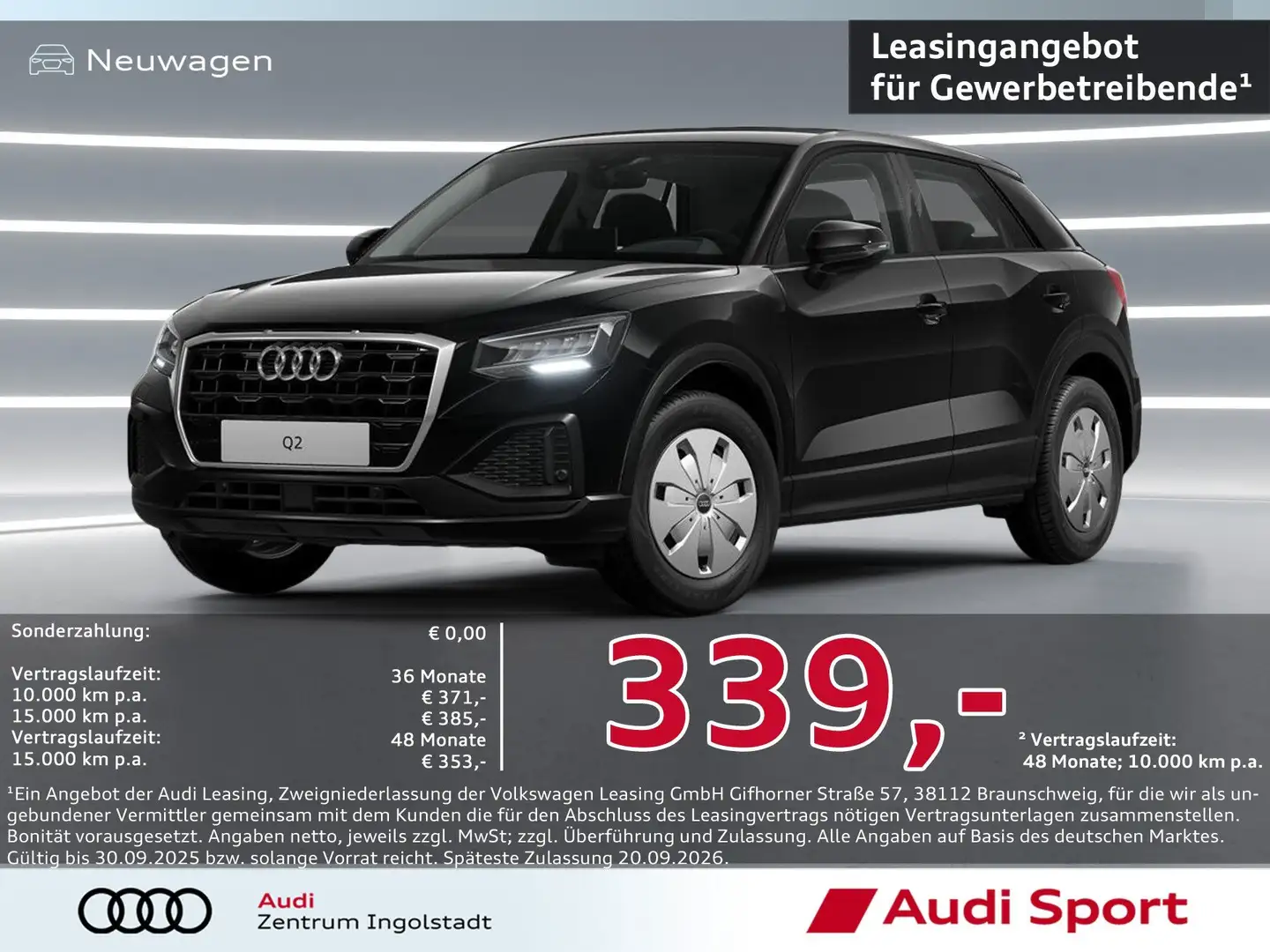Audi Q2 30 TFSI 6 Gang LED,NAVI,SHZ UPE 36.440,- Schwarz - 2