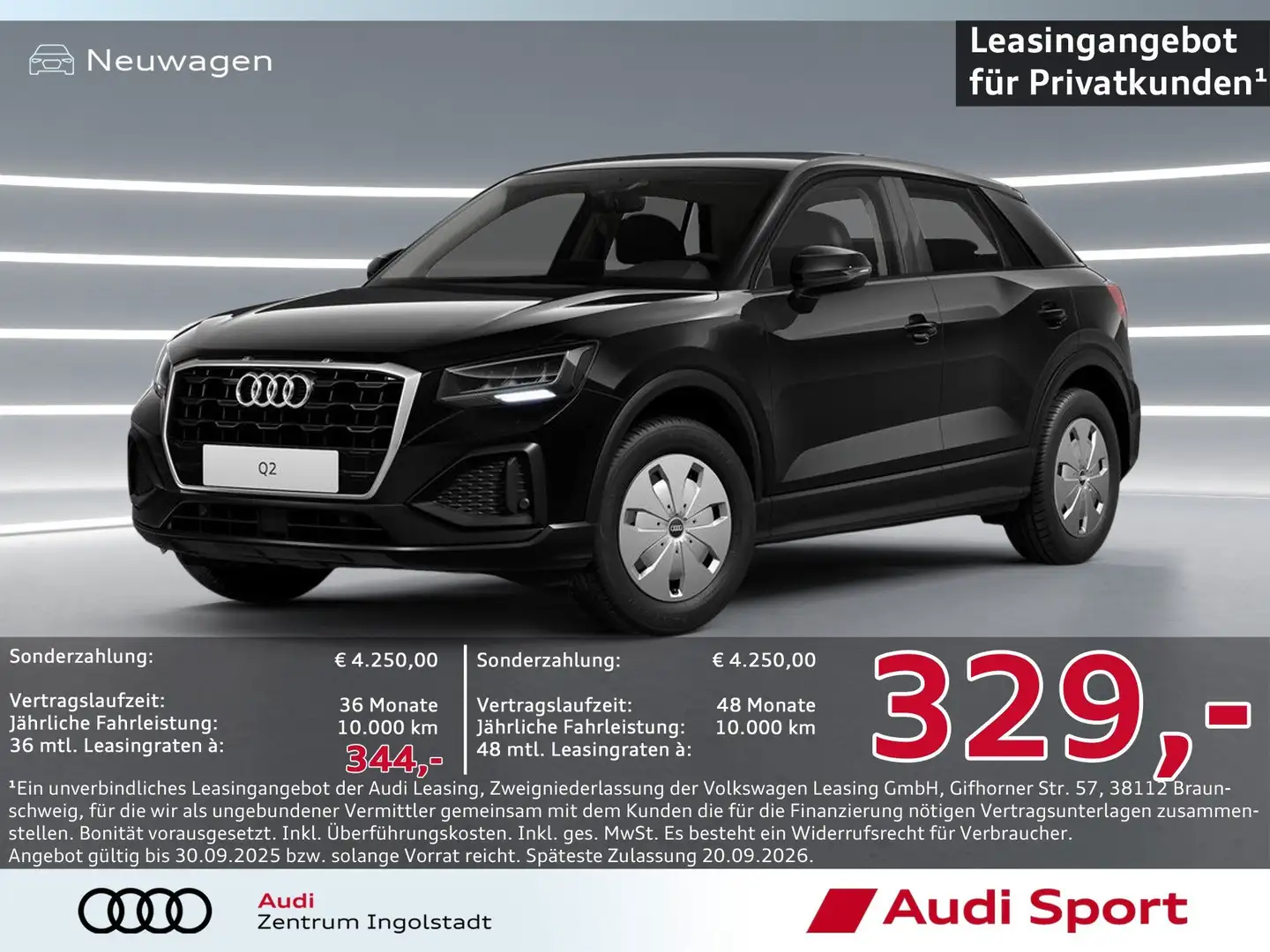 Audi Q2 30 TFSI 6 Gang LED,NAVI,SHZ UPE 36.440,- Schwarz - 1