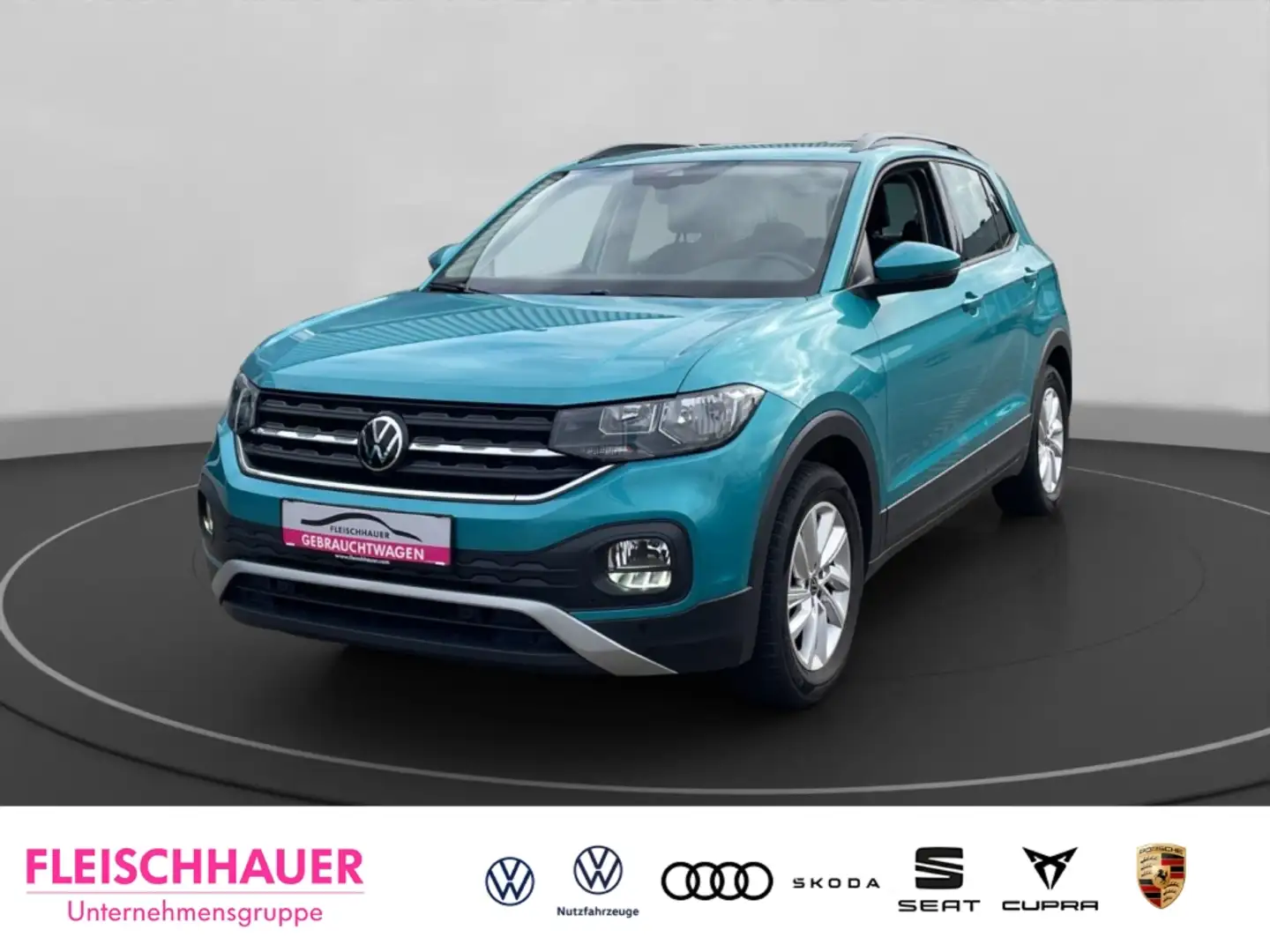 Volkswagen T-Cross 1.0 TSI Life Life AppConnect NL BlindSpot ACC Clim Grün - 1