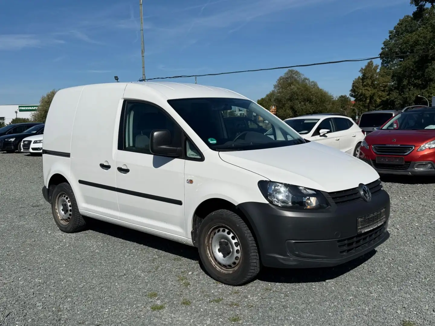 Volkswagen Caddy Kasten 1.6TDI*1.Hand*SHZG*Klima*PDC Blanc - 2