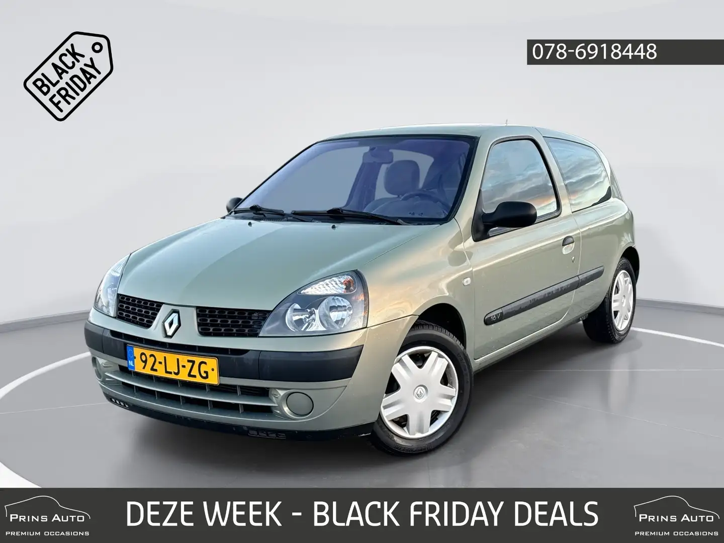 Renault Clio 1.2-16V Dynamique |AIRCO|1e EIG.|NAP|DEALER ONDERH Vert - 1