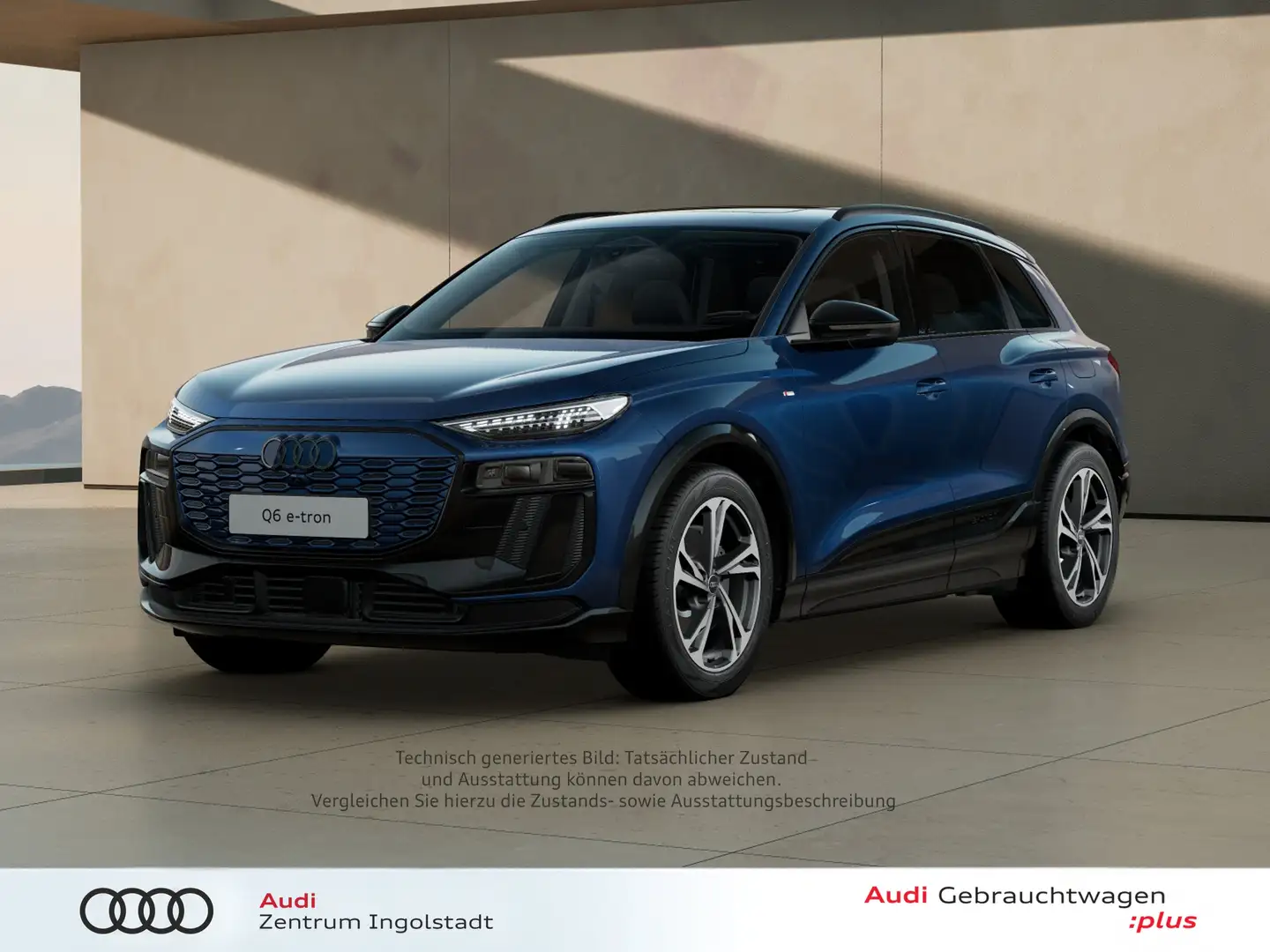 Audi Q6 e-tron qu S line Tech+ 20" AHK PANO MATRIX Blau - 1