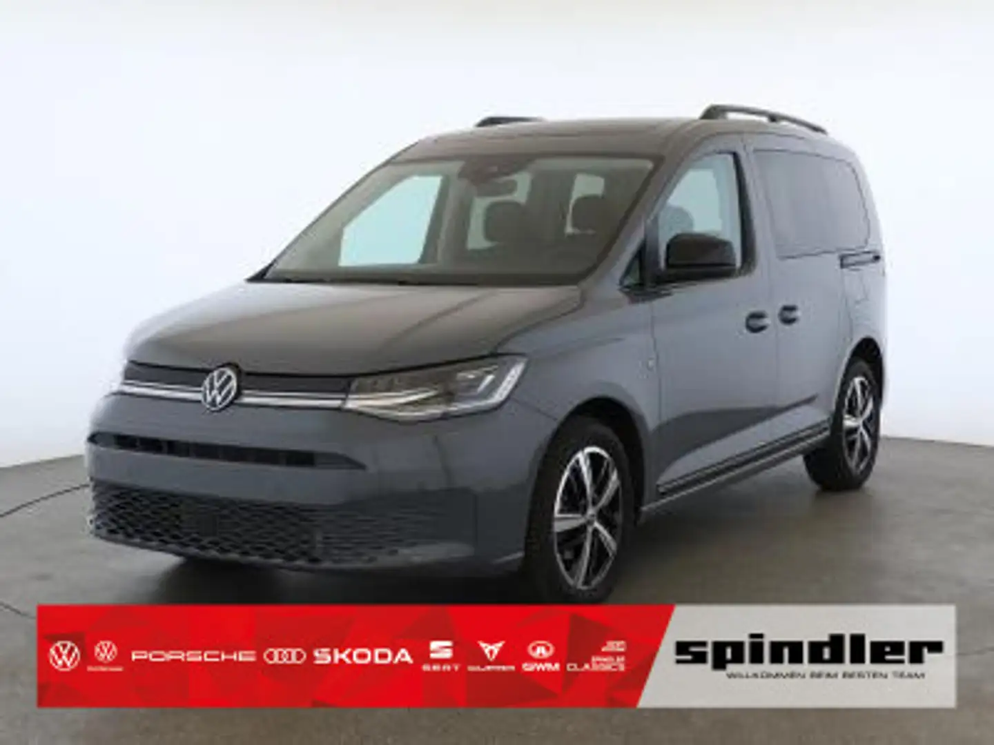 Volkswagen Caddy Dark Label 2.0 TDI / Pano, AHK, RFK Grau - 1