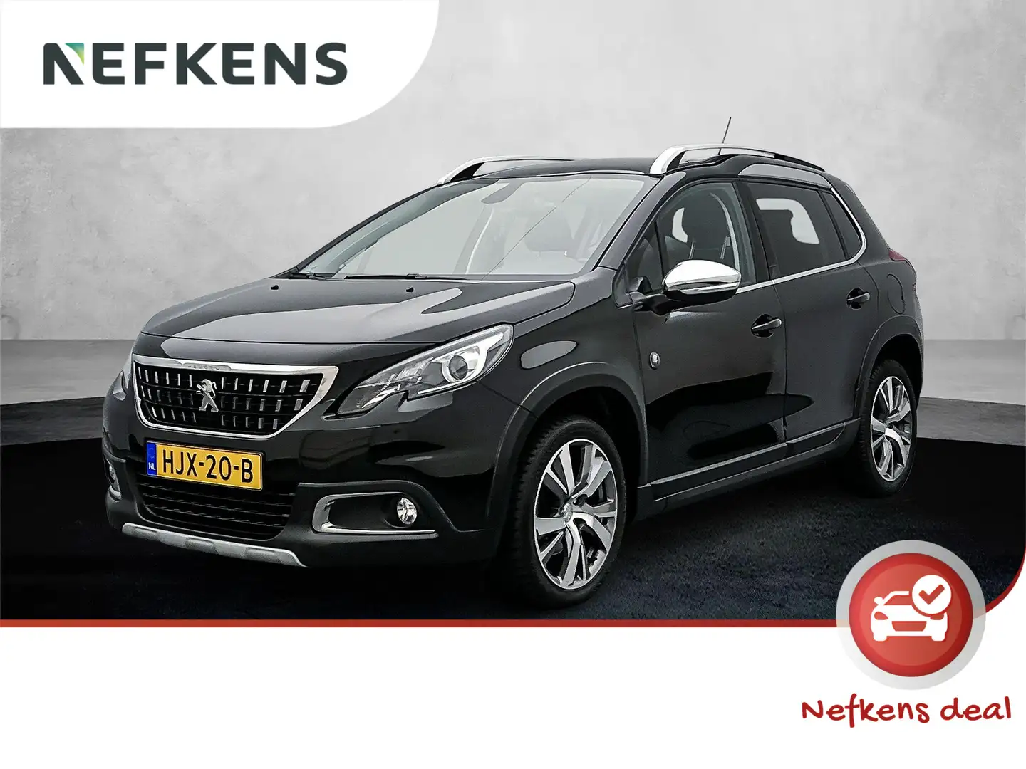 Peugeot 2008 SUV Crossway 110 pk Automaat | Navigatie | Panoram Zwart - 1