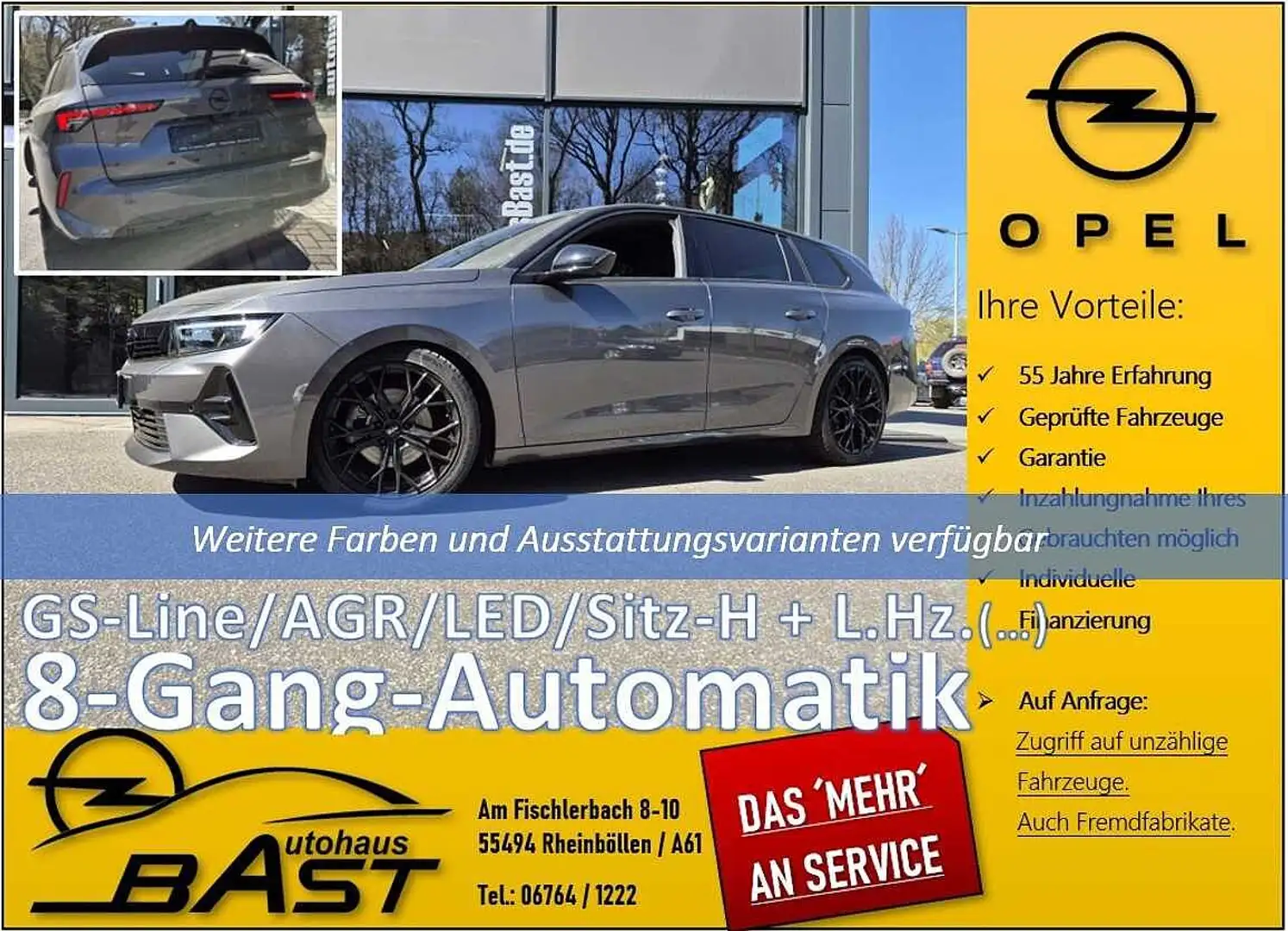 Opel Astra -L Sports Tourer 06.24 Automatik GS-Line 360Grad K Grigio - 1
