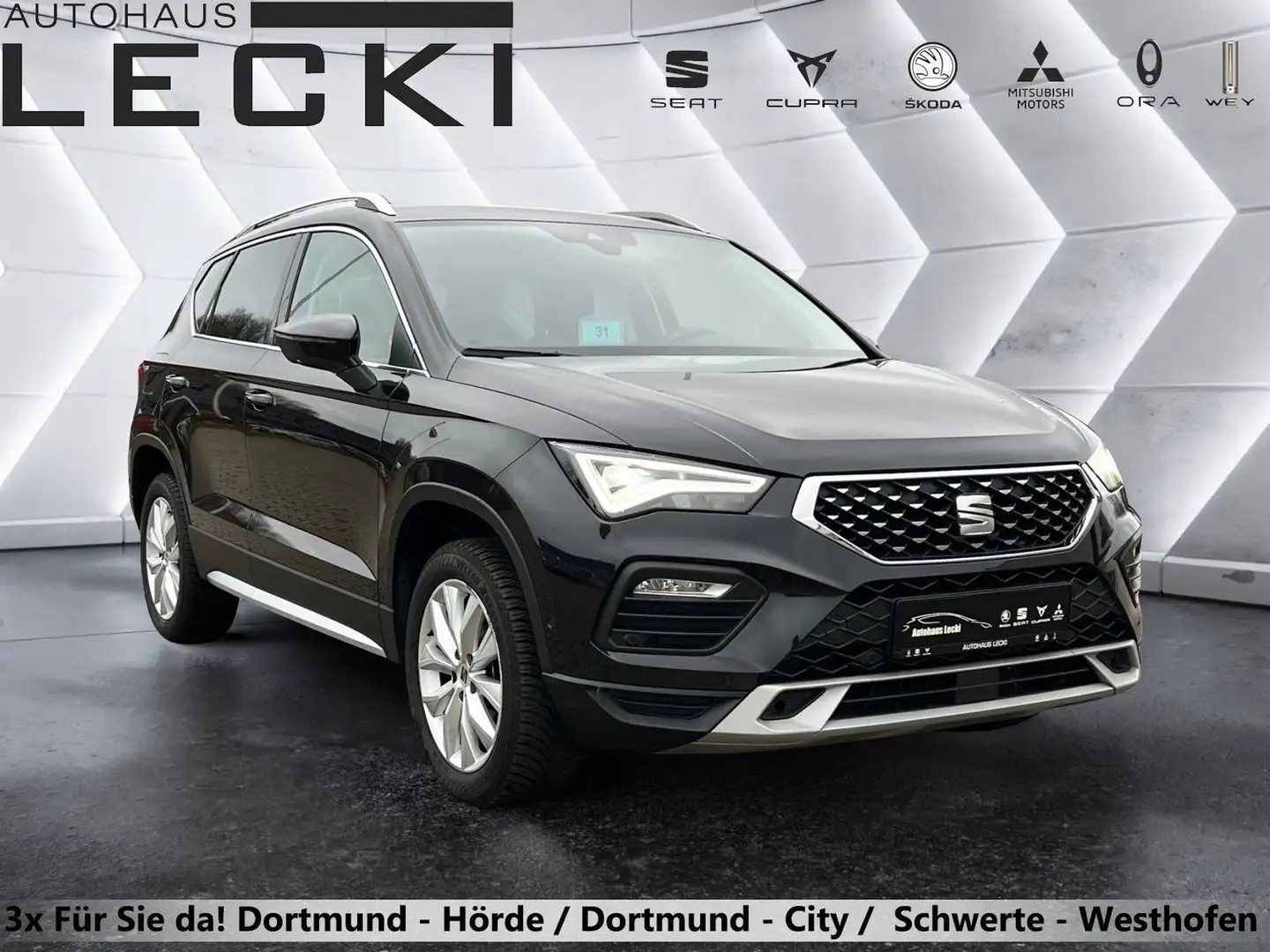 SEAT Ateca Xperience 1.5 TSi DSG *AHK*NAVI*LED*KAMERA*PDC*SHZ Schwarz - 1