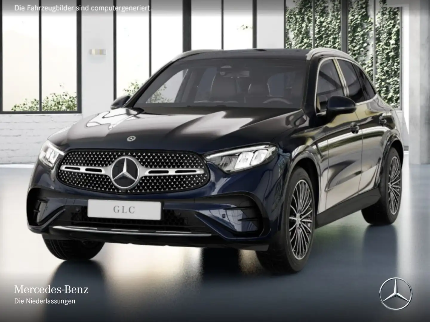 Mercedes-Benz GLC 220 d 4M AMG+PANO+AHK+LED+KAMERA+TOTW+KEYLESS Azul - 2