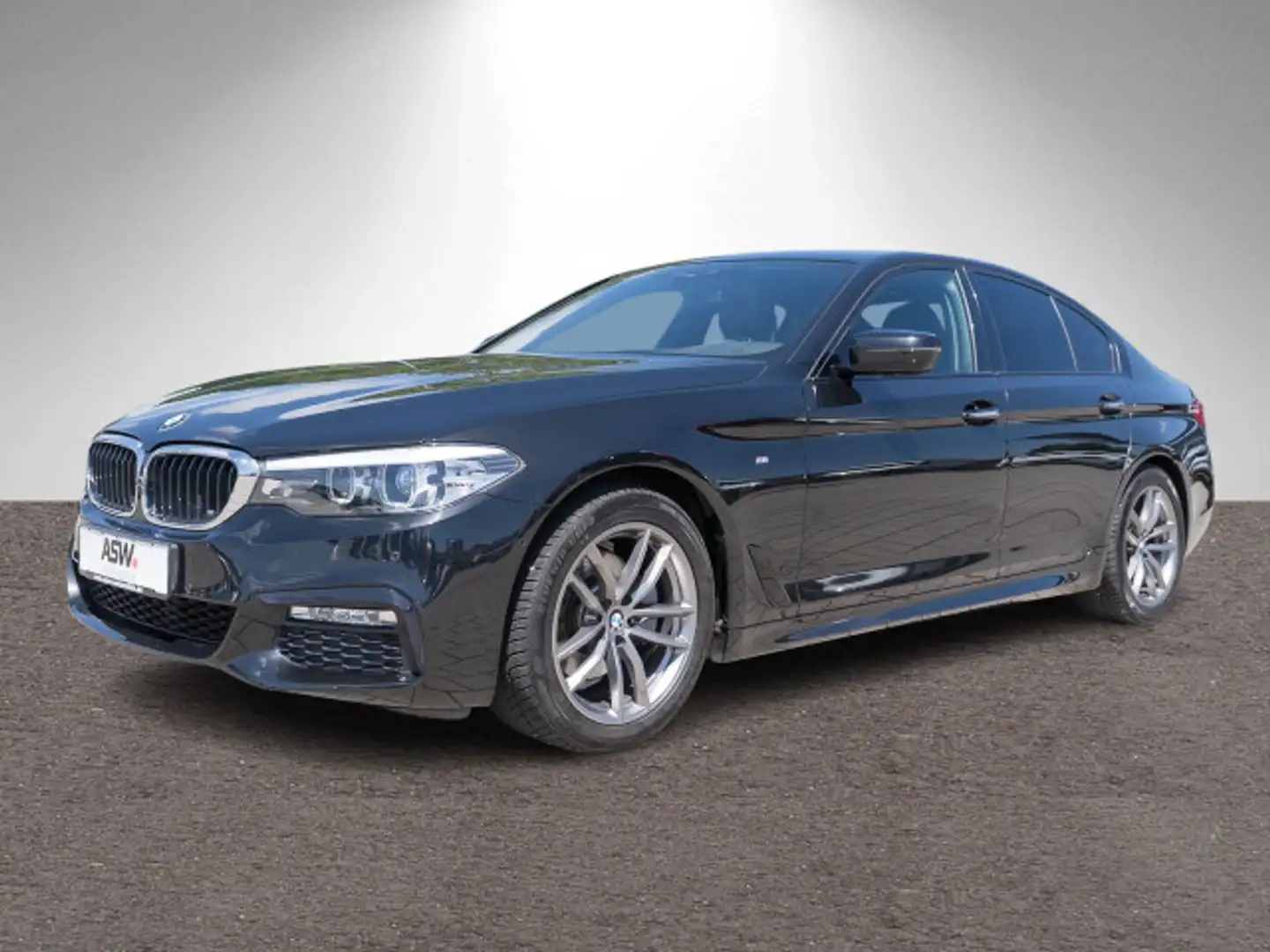 BMW 520 d M Sport LED Navi Pano PDC LEDER HUD Zwart - 1