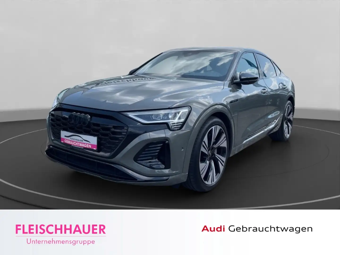 Audi Q8 e-tron Sportback 55 S line quattro AHK abn AssPaket Stadt Grigio - 1