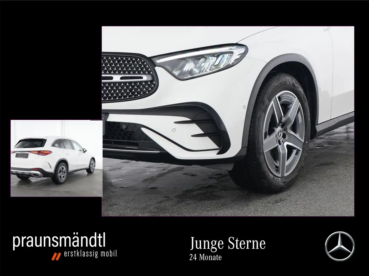 Mercedes-Benz GLC 300 4M AMG Pano/AHK/MBUX +/360°/Memory/Totwi Weiß - 1