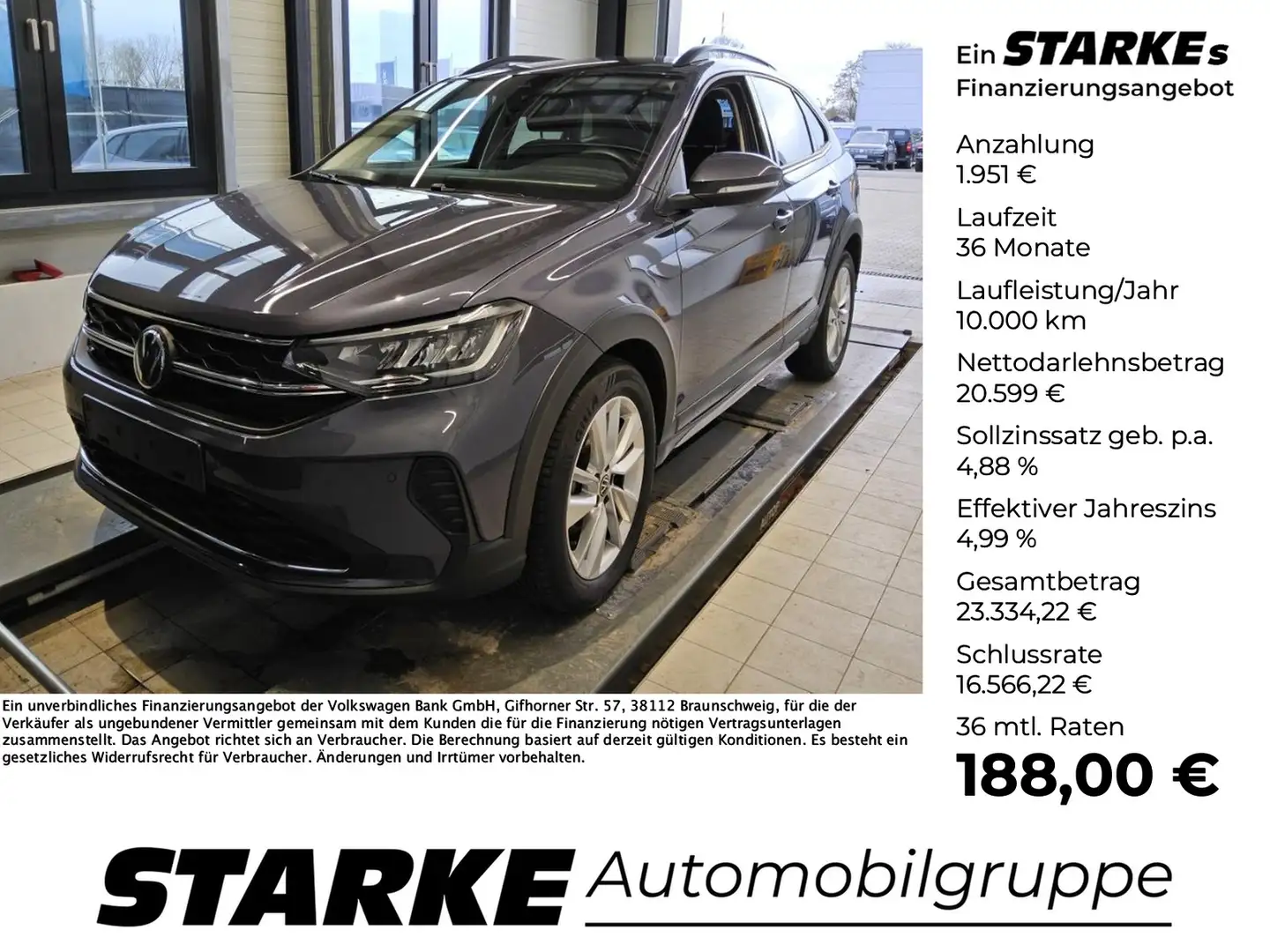 Volkswagen Taigo 1.0 TSI DSG Life Grau - 1