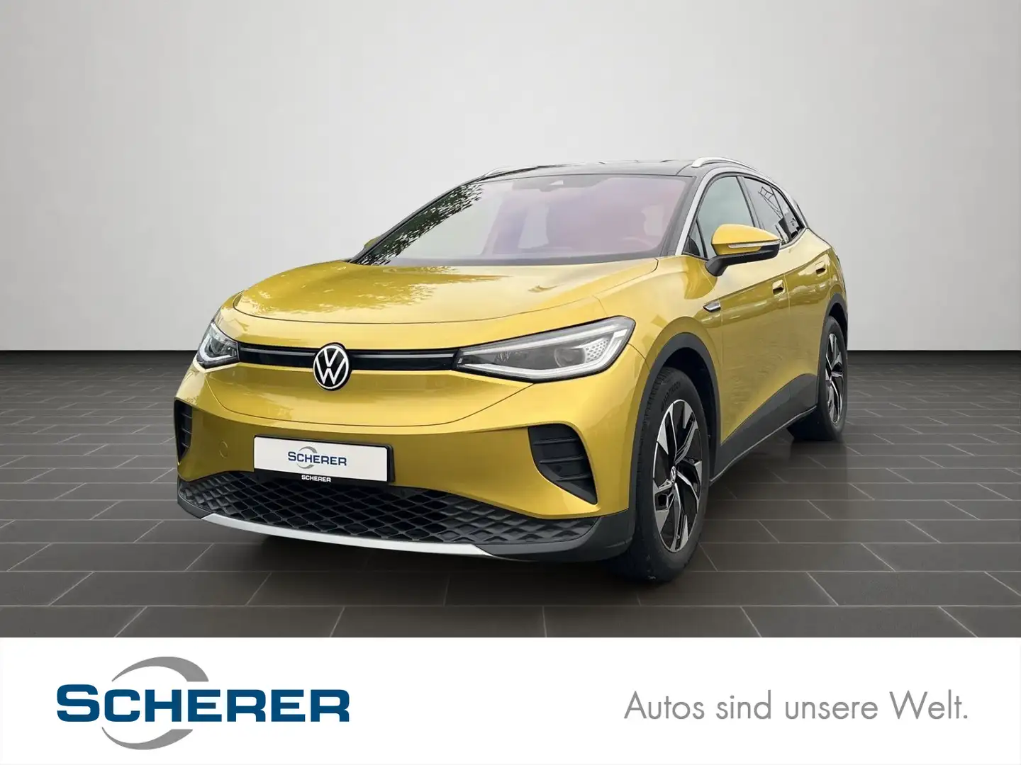 Volkswagen ID.4 Pro Performance Family Navi, Glasdach, RFK, Gelb - 1