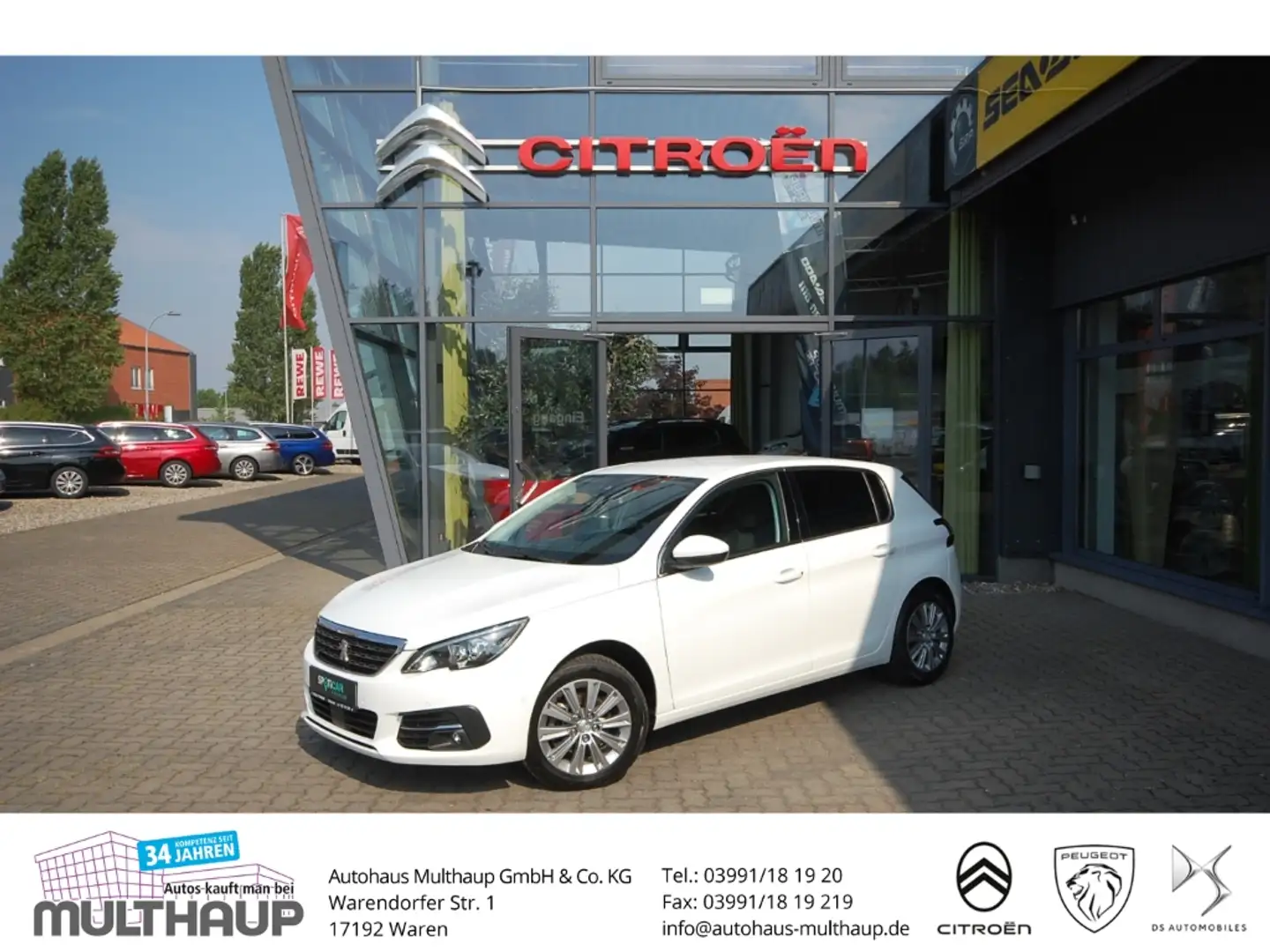 Peugeot 308 Allure Pack BlueHDi 130 EAT8 - SITZHEIZUNG Weiß - 1
