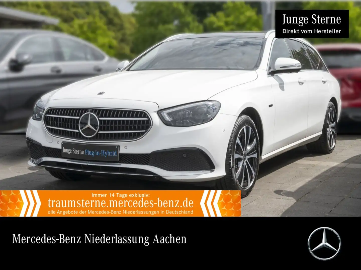 Mercedes-Benz E 300 de T 4M AVANTG+PANO+360+MULTIBEAM+FAHRASS+9G Weiß - 1