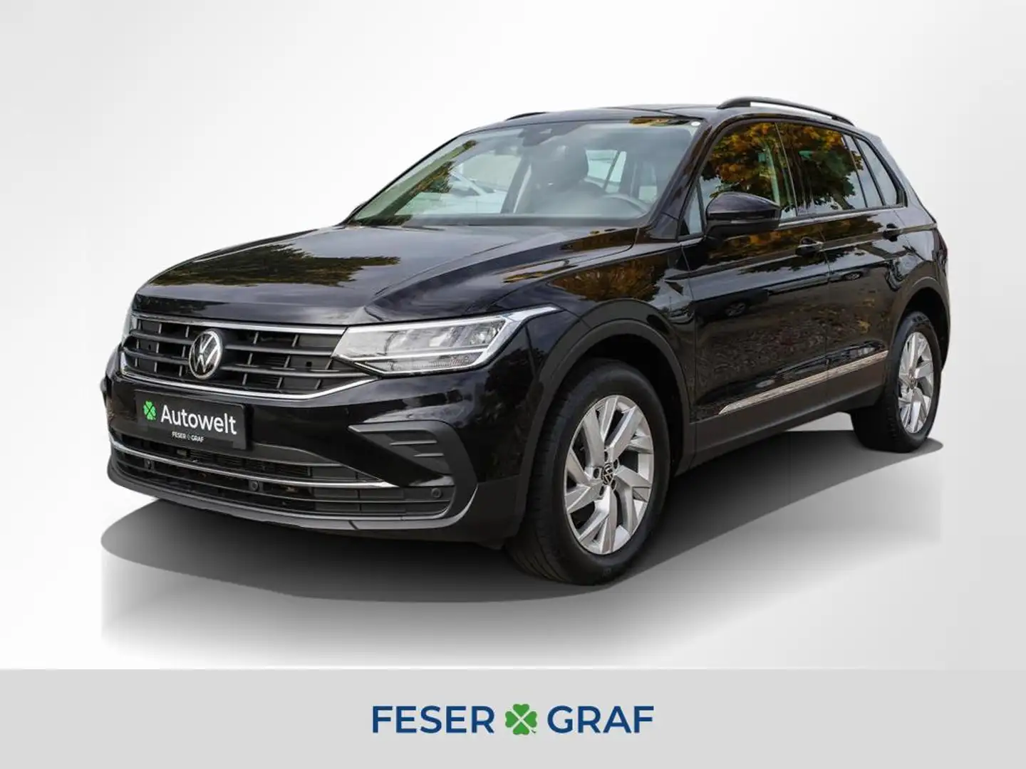 Volkswagen Tiguan 2.0 TDI 4M Life DSG AHK LED Navi Sitzh. Schwarz - 1