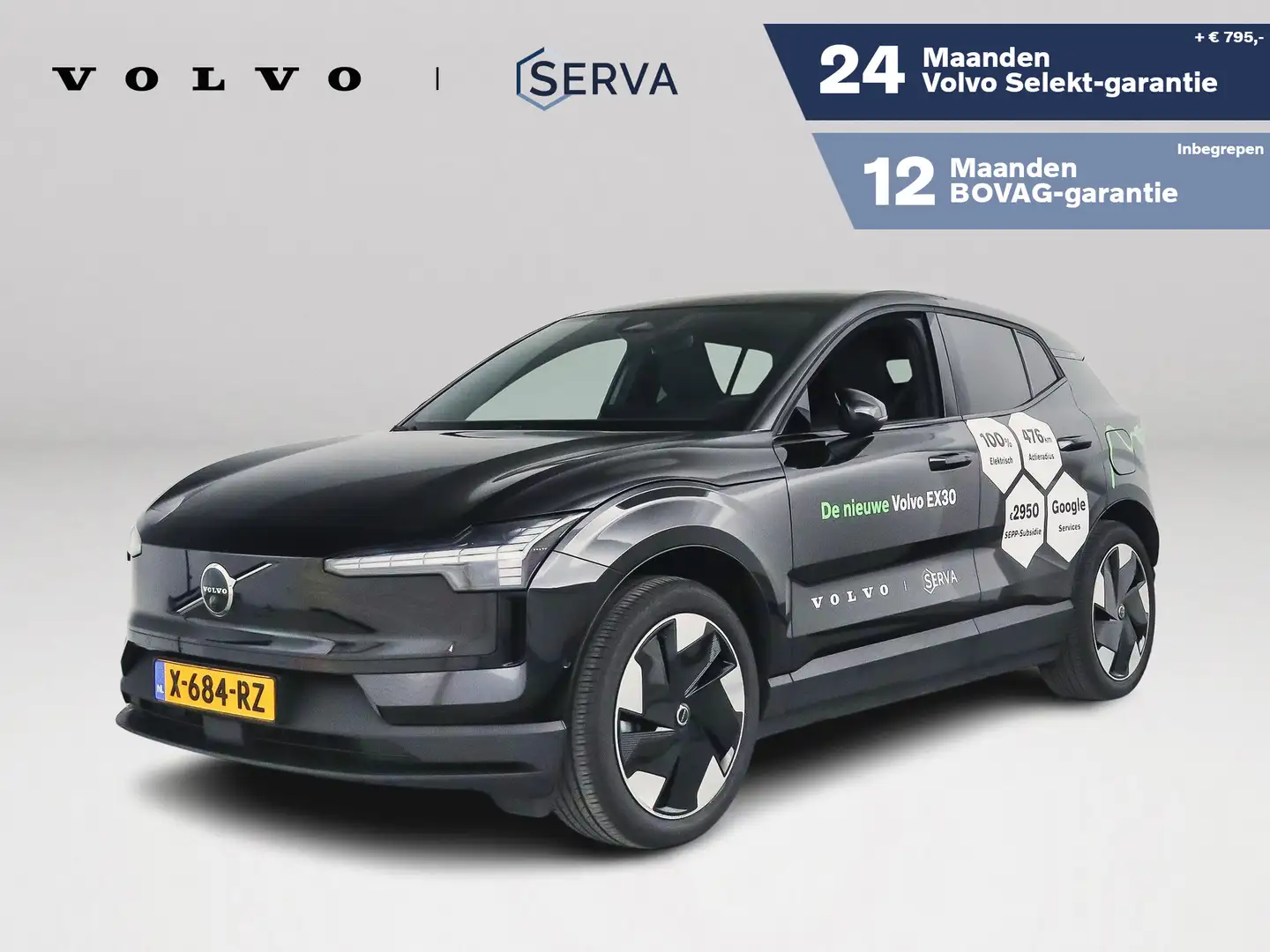 Volvo EX30 Single Motor Extended Range Ultra 69 kWh | Panoram Zwart - 1