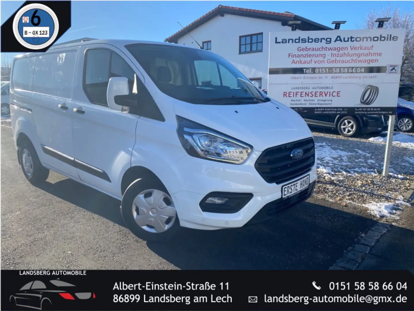 Ford Transit Custom Kasten 280 L1 Trend Weiß - 1