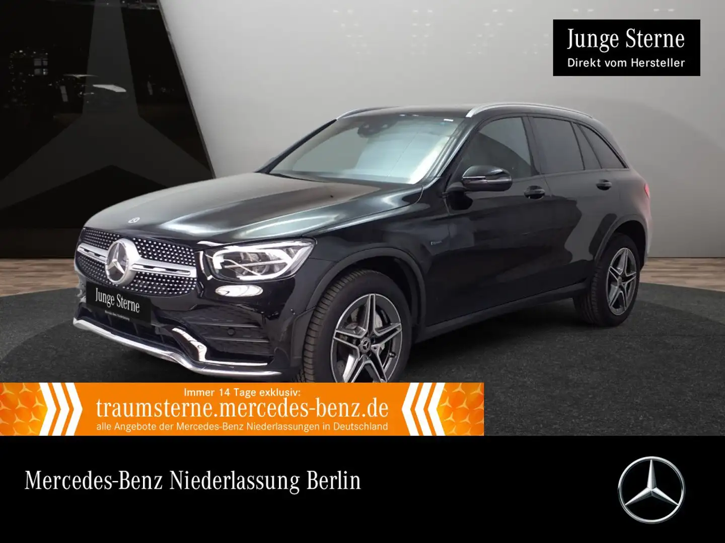 Mercedes-Benz GLC 300 e 4M AMG+PANO+LED+BURMESTER+KAMERA+KEYLESS Zwart - 1