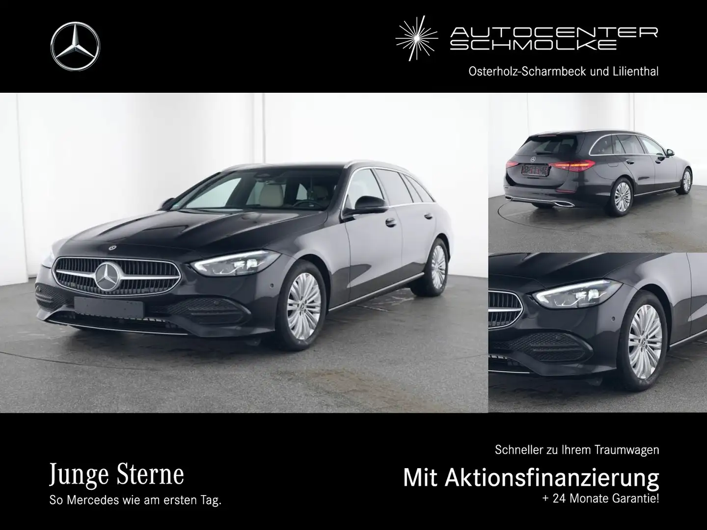 Mercedes-Benz C 180 C 180 T AVANTGARDE ADVANCED+*AHK*SCHWARZGLAS*SHZ Schwarz - 1