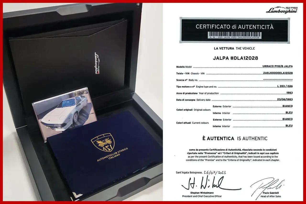 Lamborghini Jalpa P 350 GTS |CERTIFICATA POLO STORICO LAMBORGHINI, foto 2
